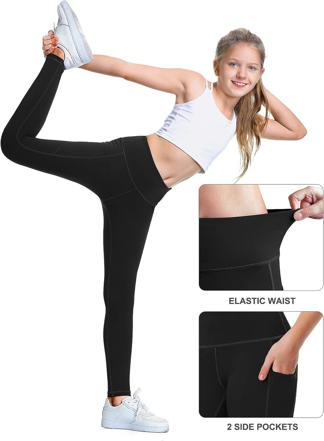 Thick Waist Band Yoga Active Wear Leggings w/ pockets-bone