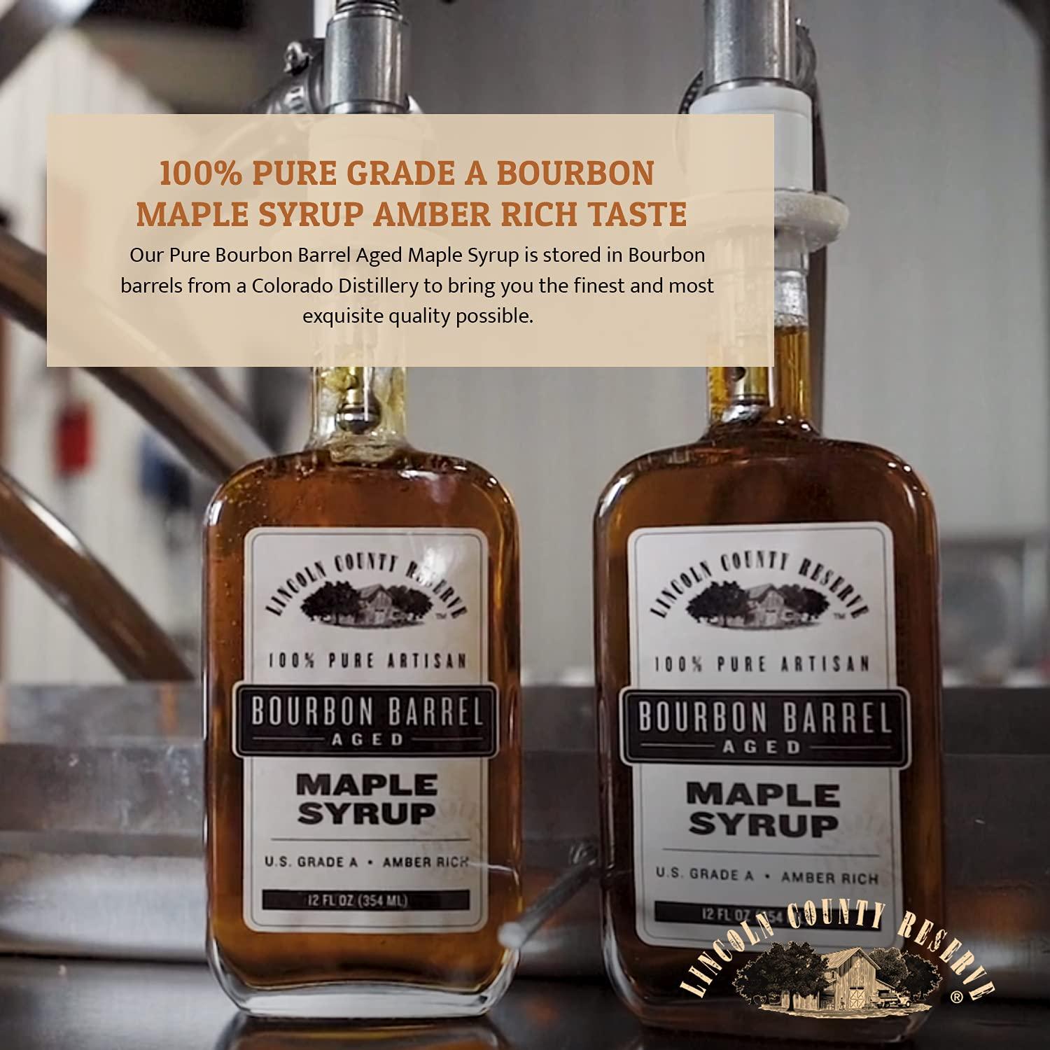Bourbon Barrel aged Maple Syrup, Handcrafted in Wisconsin.