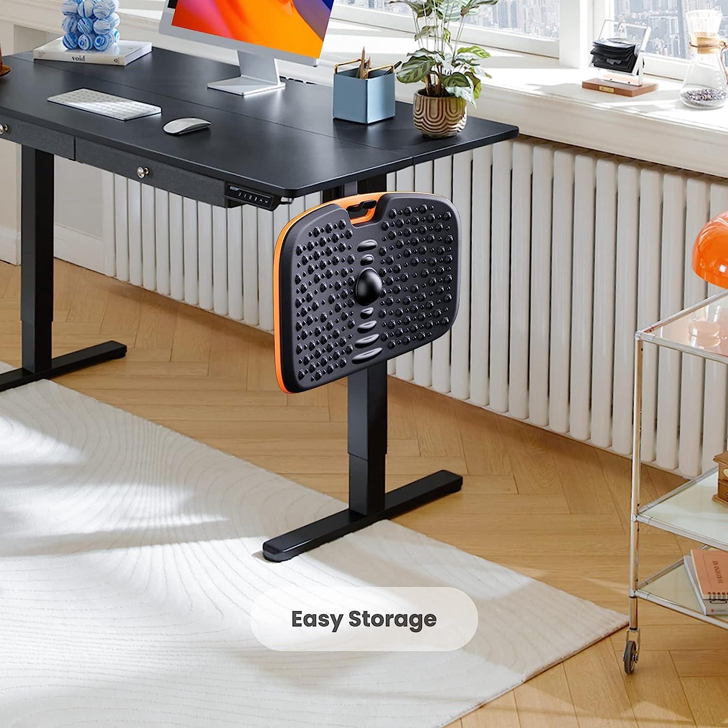 L Standing Desk Chair with Adjustable Height and Anti-Fatigue Mat