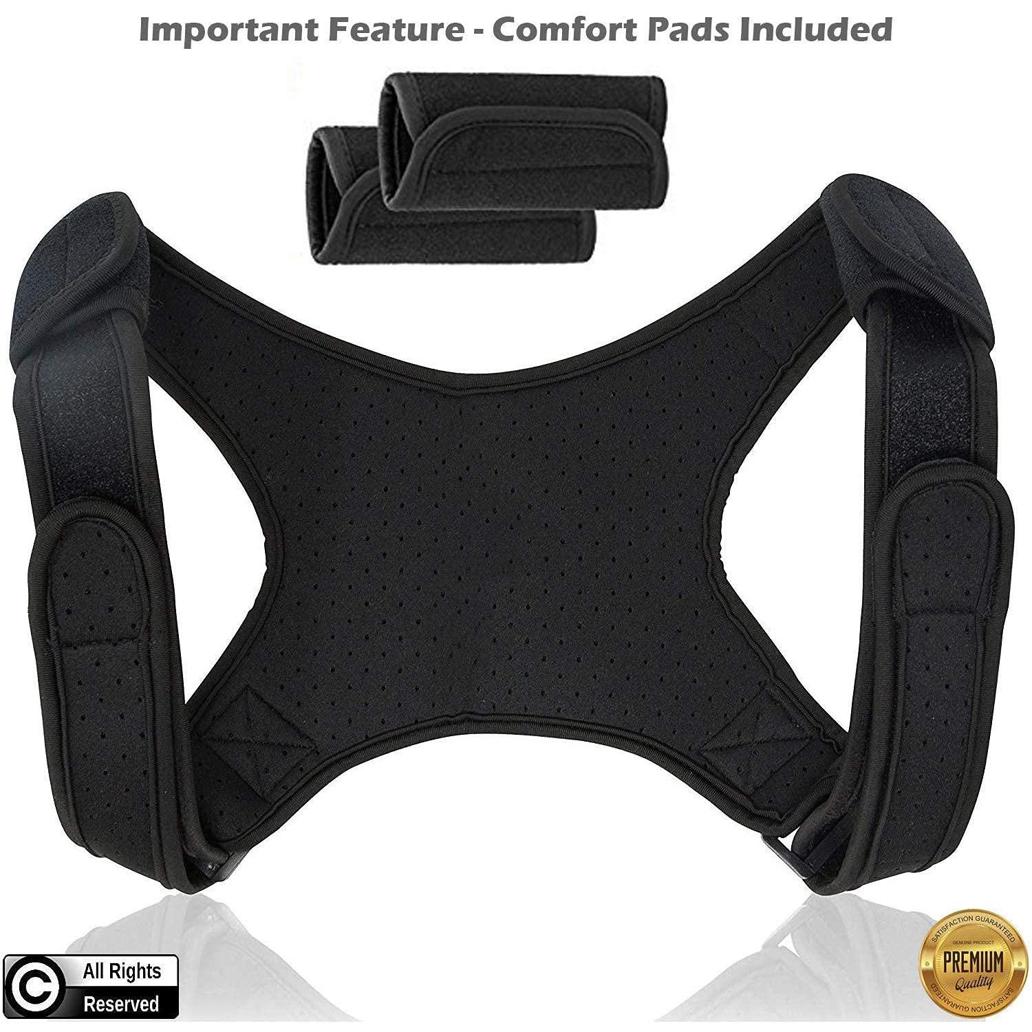 POAGL Posture Corrector For Men | Universal Fit Adjustable Upper Back ...