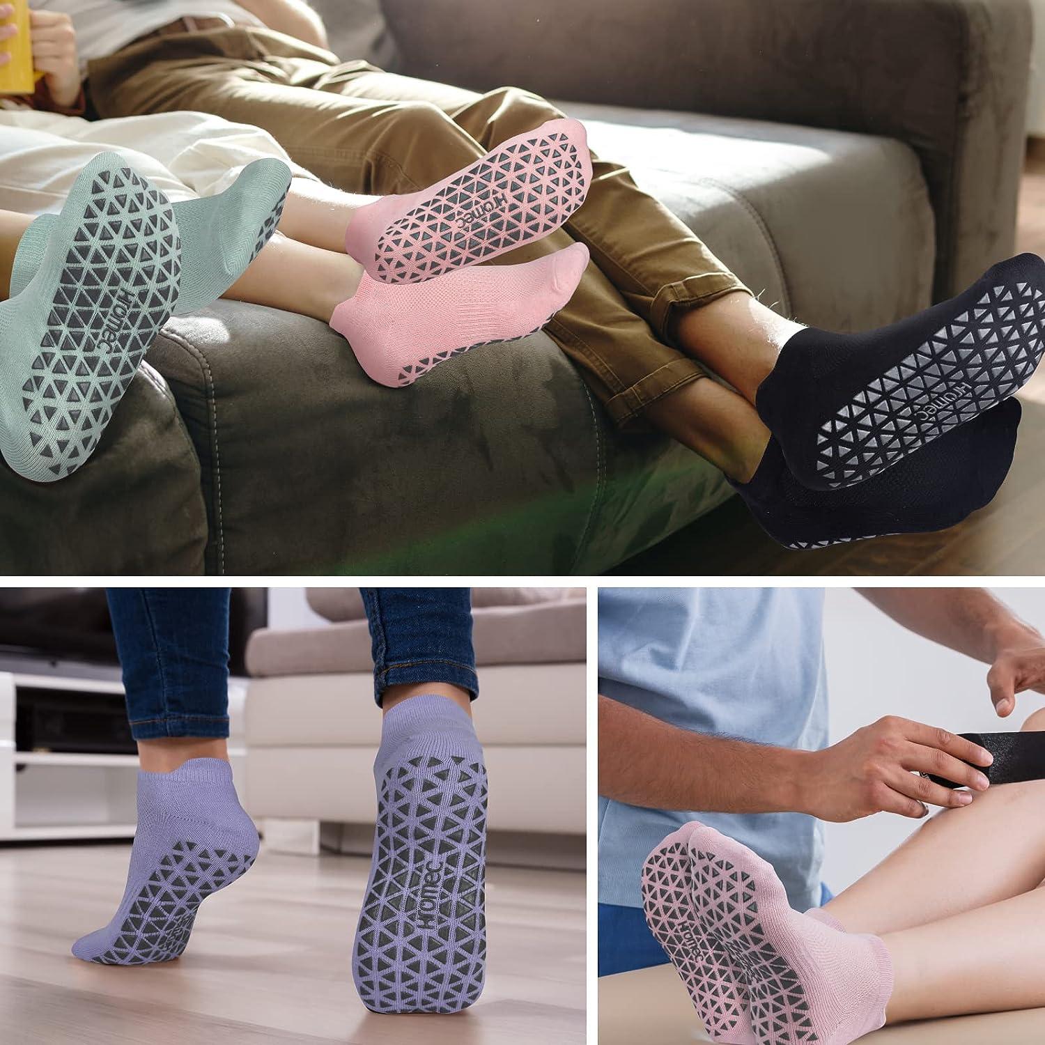 Yoga Socks Non Slip Skid Socks with Grips Pilates Ballet Barre Socks for  Women : Clothing, Shoes & Jewelry 