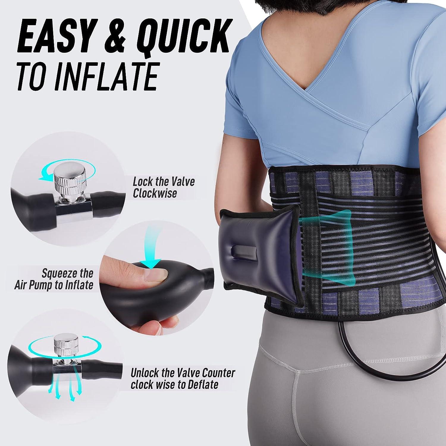 Womens Back Brace for Lower Pain Relief & Herniated Disc Sciatica,Back  Support Belt for Lifting at Work Scoliosis,Purple,S