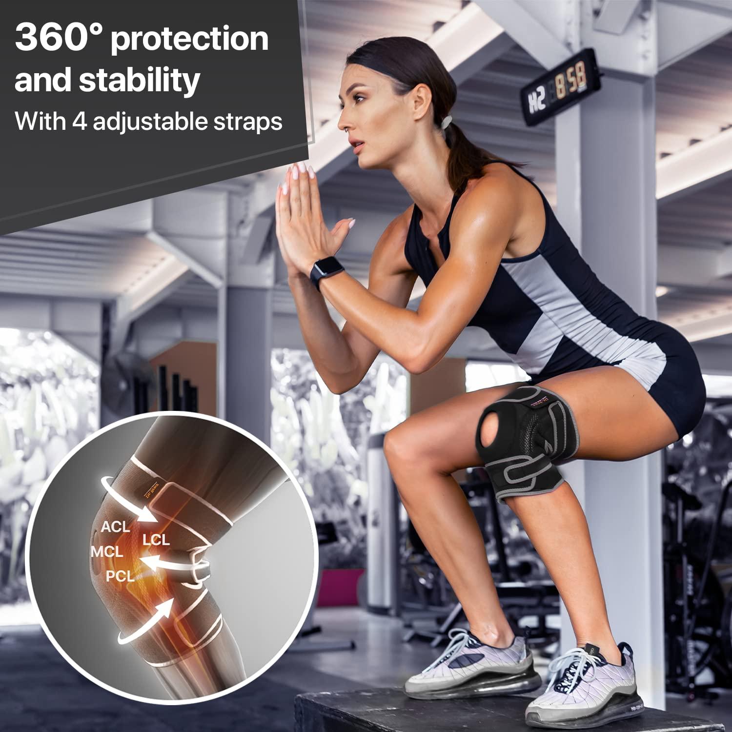 DR. BRACE ELITE Knee Brace with Side Stabilizers & Patella Gel Pads for  Maximum Knee Pain Support and fast recovery for men and women-Please Check  How