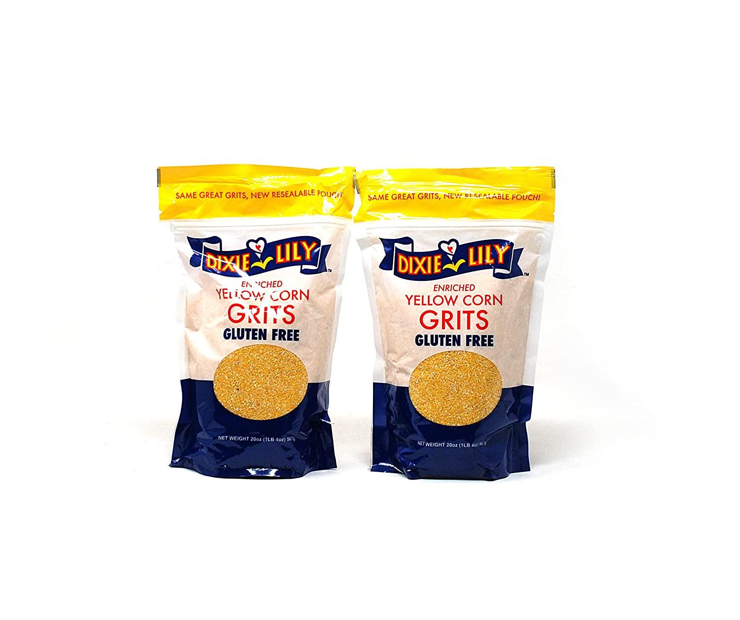 Dixie Yellow Grits with Recipes Pack of 2 Dixie Yellow Corn Grits