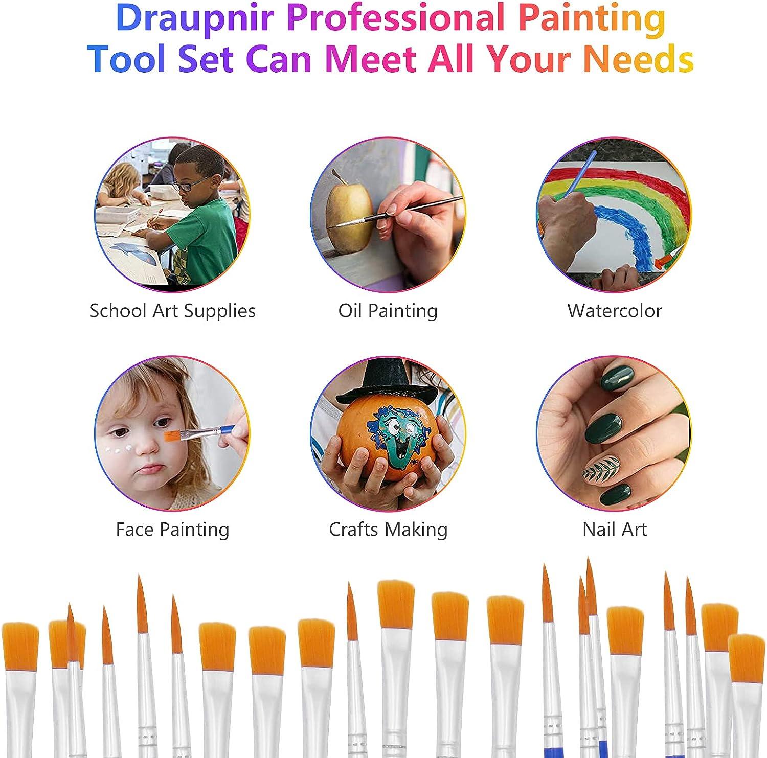 Art Paint Brush Set Craft Painting Brushes with Transparent