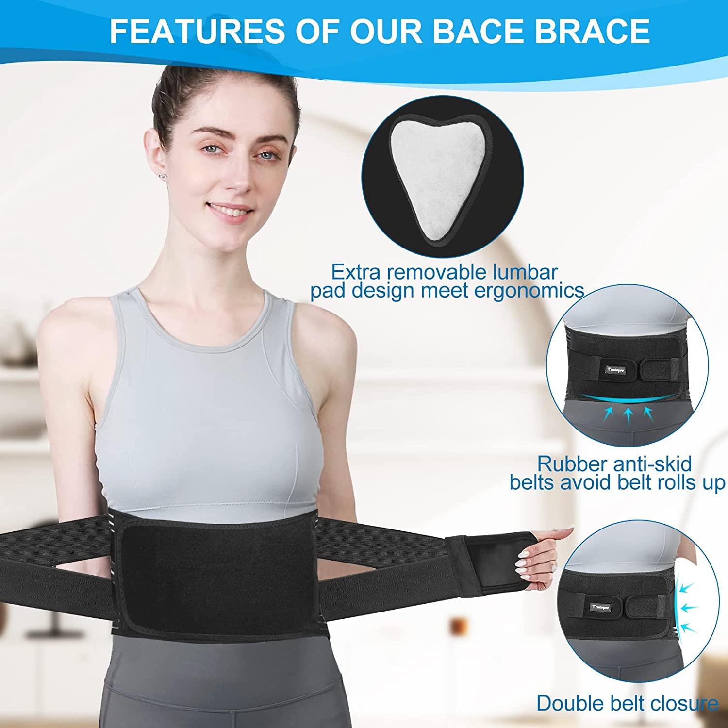 Adjustable Lumbar Back Brace Anti-skid Waist Support Belt for Men