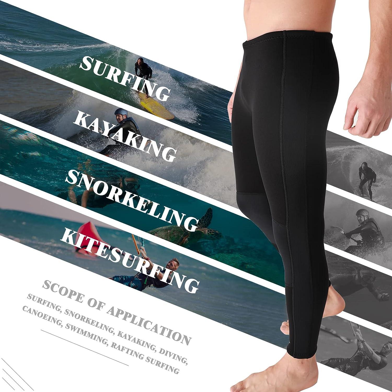 Wetsuit Pants Women Men Neoprene Long 3MM Diving Swimming Surfing Leggings,  Swim Tights Pant Wet Suits Trousers Bottoms