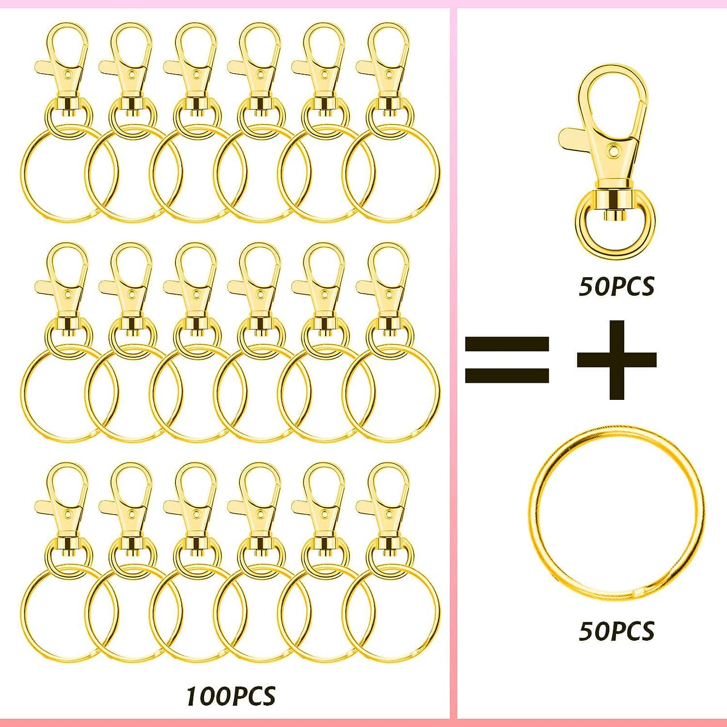Keychain Making Supplies 50pcs Keychains With Chain And 50 Pcs