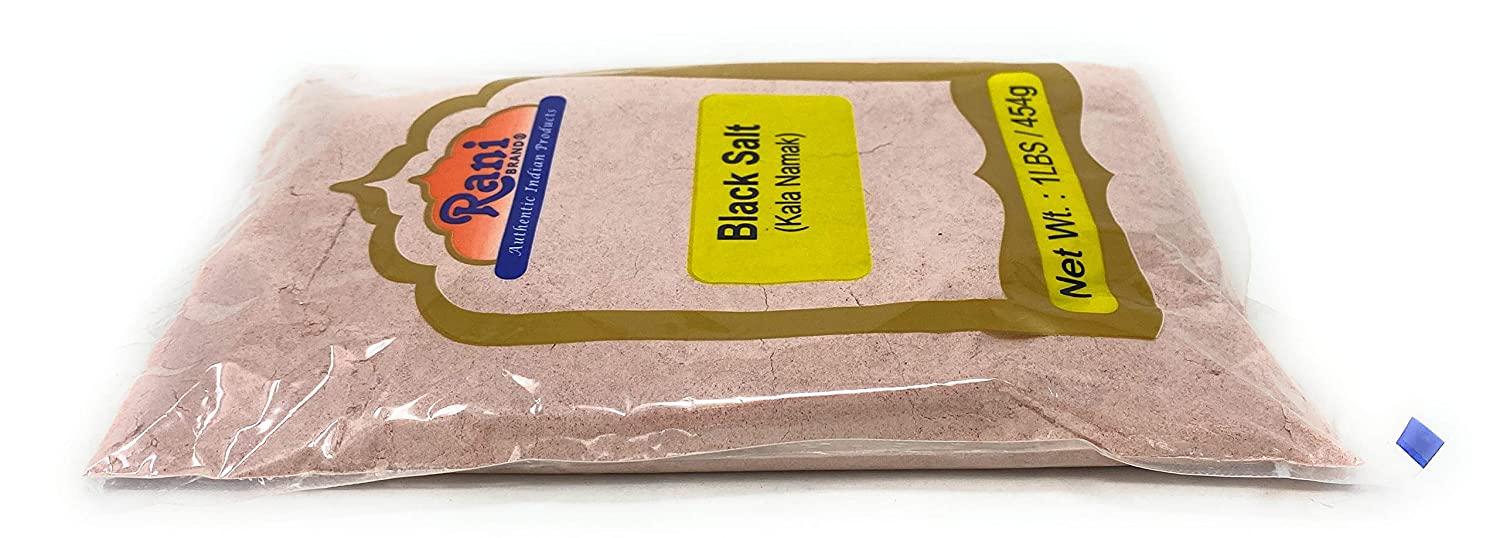 Rani Black Salt Powder (Kala Namak) Mineral 16oz (1lb) 454g Unrefined, Pure  and Natural, Vegan, Gluten Friendly, NON-GMO, Indian Origin