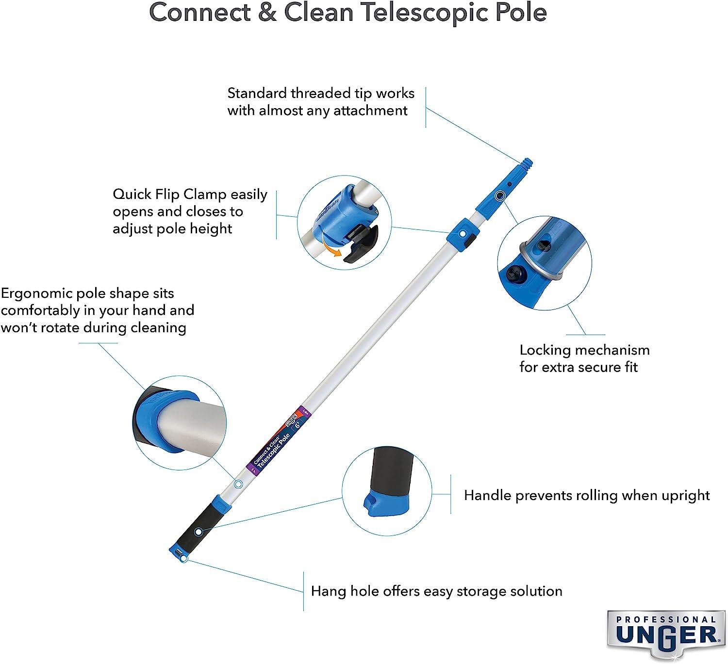 Unger Professional Connect & Clean 3-6 Foot Telescoping Extension