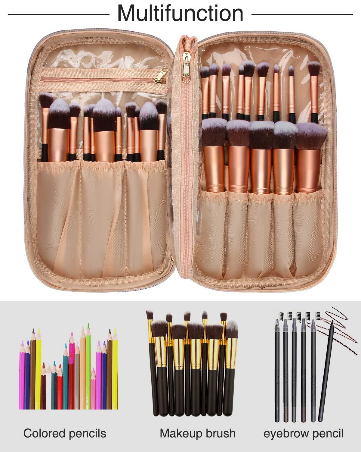 Makeup Brush Rolling Case Makeup Brush Bag Pouch Holder Cosmetic