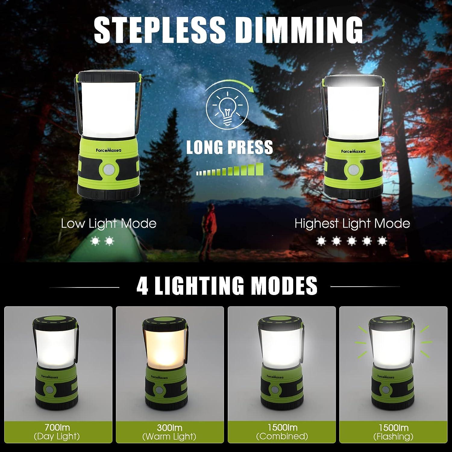 LED Camping Lantern Rechargeable, CT CAPETRONIX Upgraded Camping Light With  5 Light Modes 1500LM 4400mAh Power Bank, Emergency Lantern Flashlight Tent  Light For Camping Power Outage Hurricane