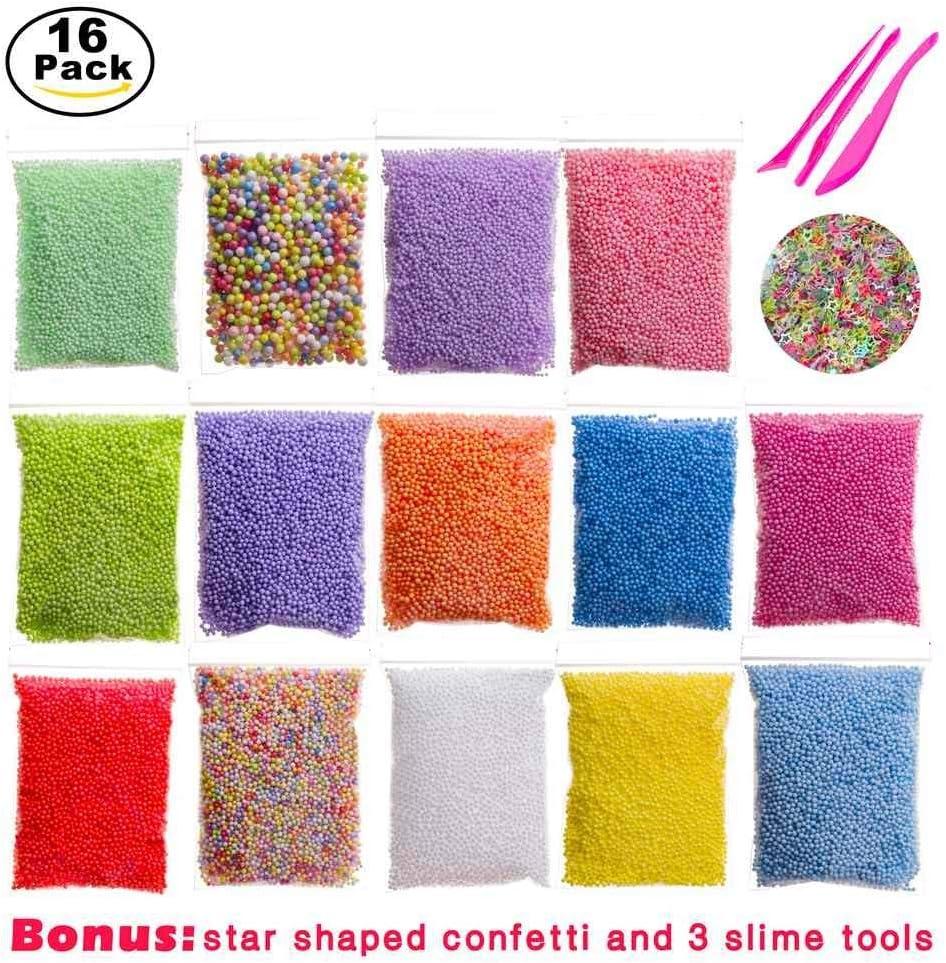 16 Pack 4.5 oz Slime Storage Containers for Slime, Foam Ball Storage