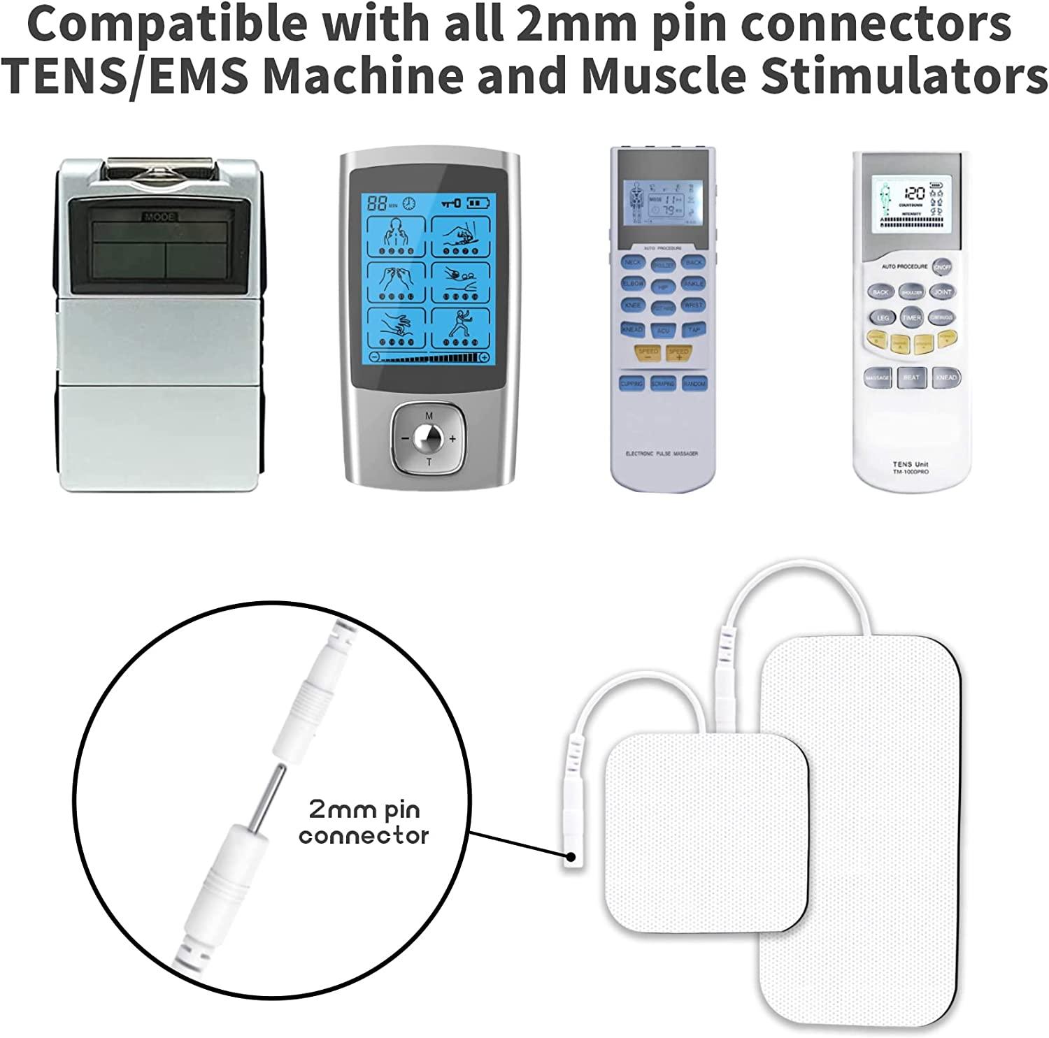 Tens Unit Replacement Pads, Latex Free Electrodes Compatible With Tens  Machine Use Pin Connector Lead Wires Such As Auvon Tens, Tens 7000, Etekcity,  Nicwell Care Tens - Temu Malta