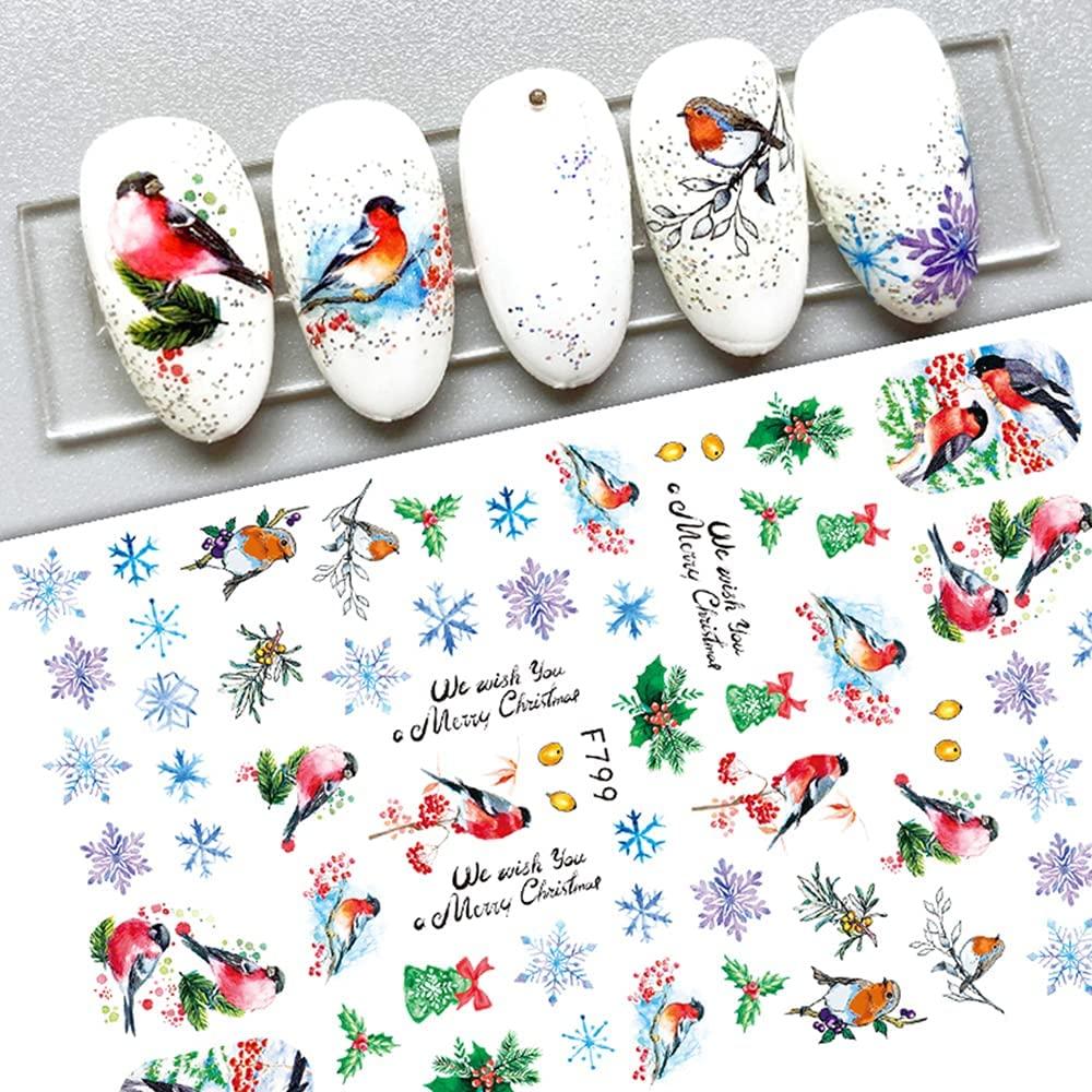 Christmas Nail Stamping Plates Xmas Snowflake Elk Santa Claus