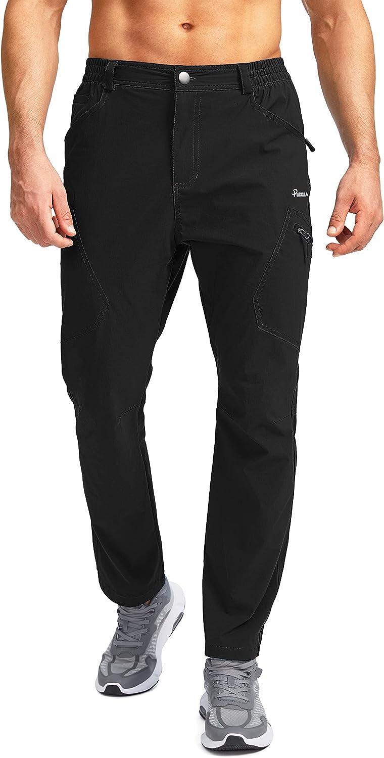 Pudolla Men's Hiking Pants Waterproof Travel Cargo Pants with 7 Pockets  Stretch for Golf Fishing Climbing : : Clothing, Shoes & Accessories