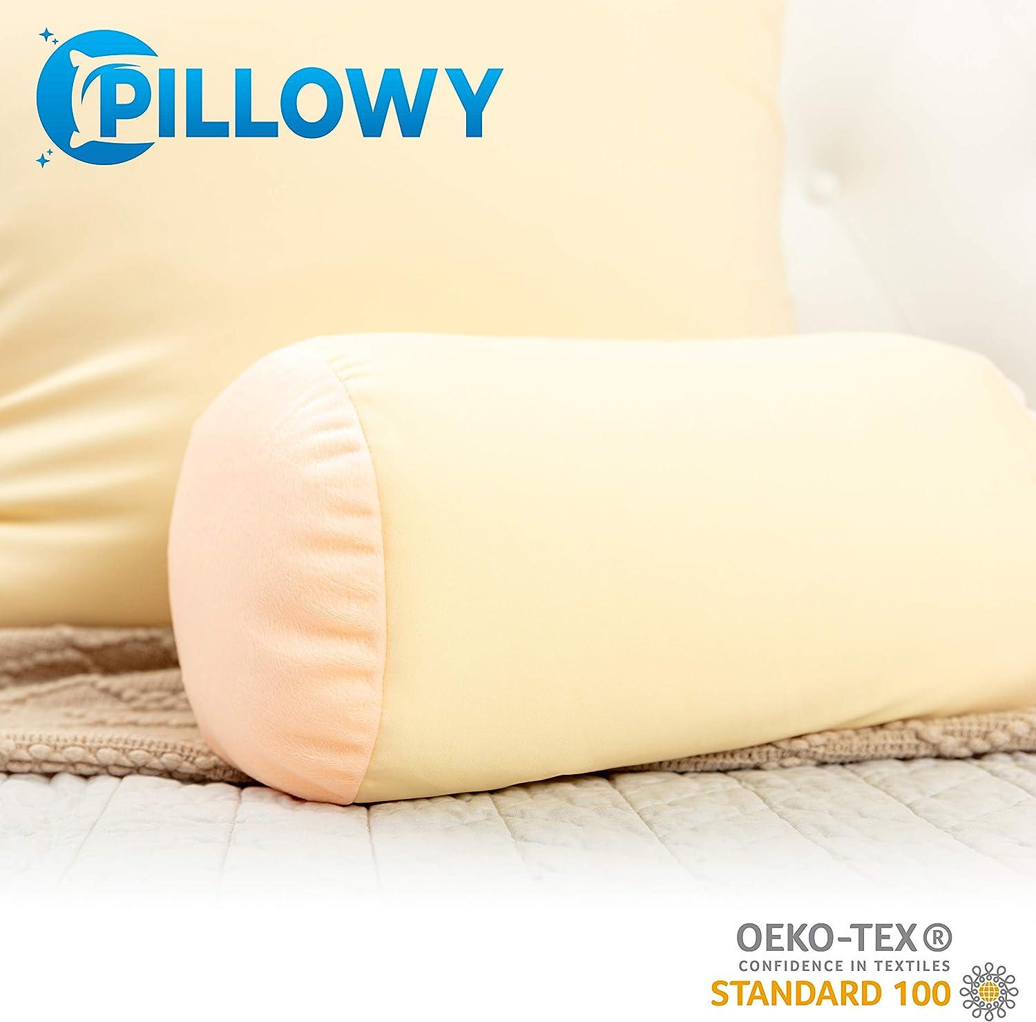 Microbead Bolster Neck Roll Pillow - Silky Feel