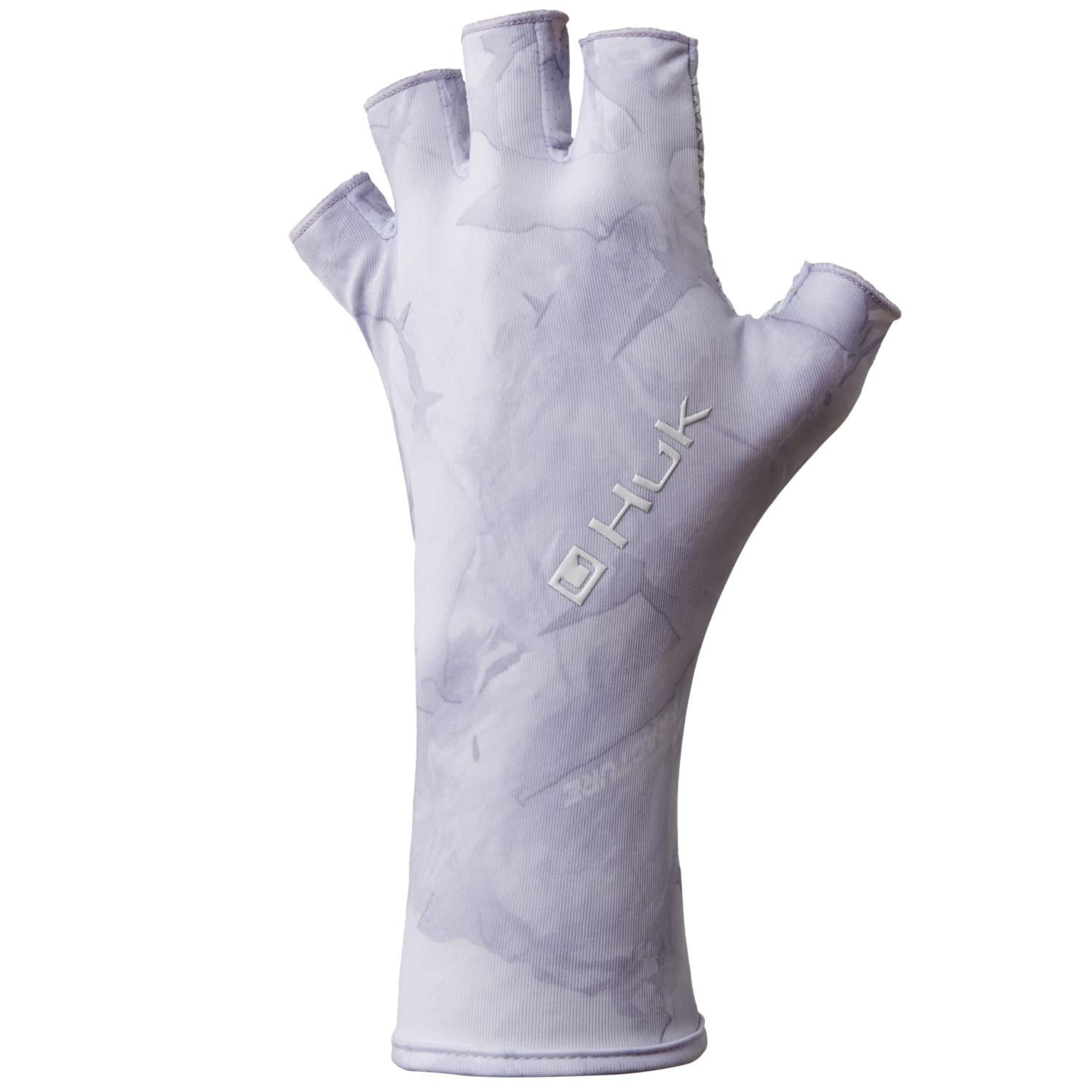 HUK Mens Sun Glove  Quick-Drying Fingerless Fishing Gloves