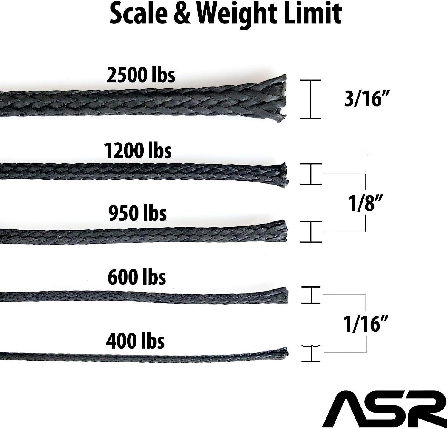 ASR Outdoor Technora Survival Cord Rope 400lb Break Strength