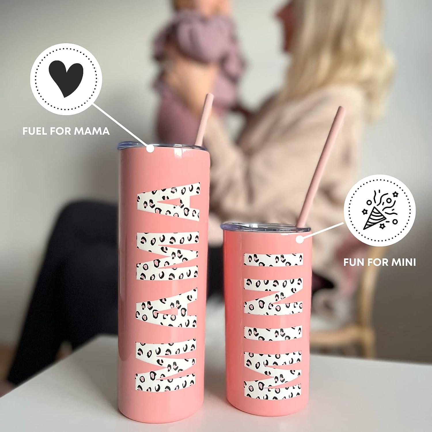 Mama and Mini Tumbler Set - Insulated Stainless Steel Spill Proof with  Straw Dishwasher Safe. Tumbler. Toddler