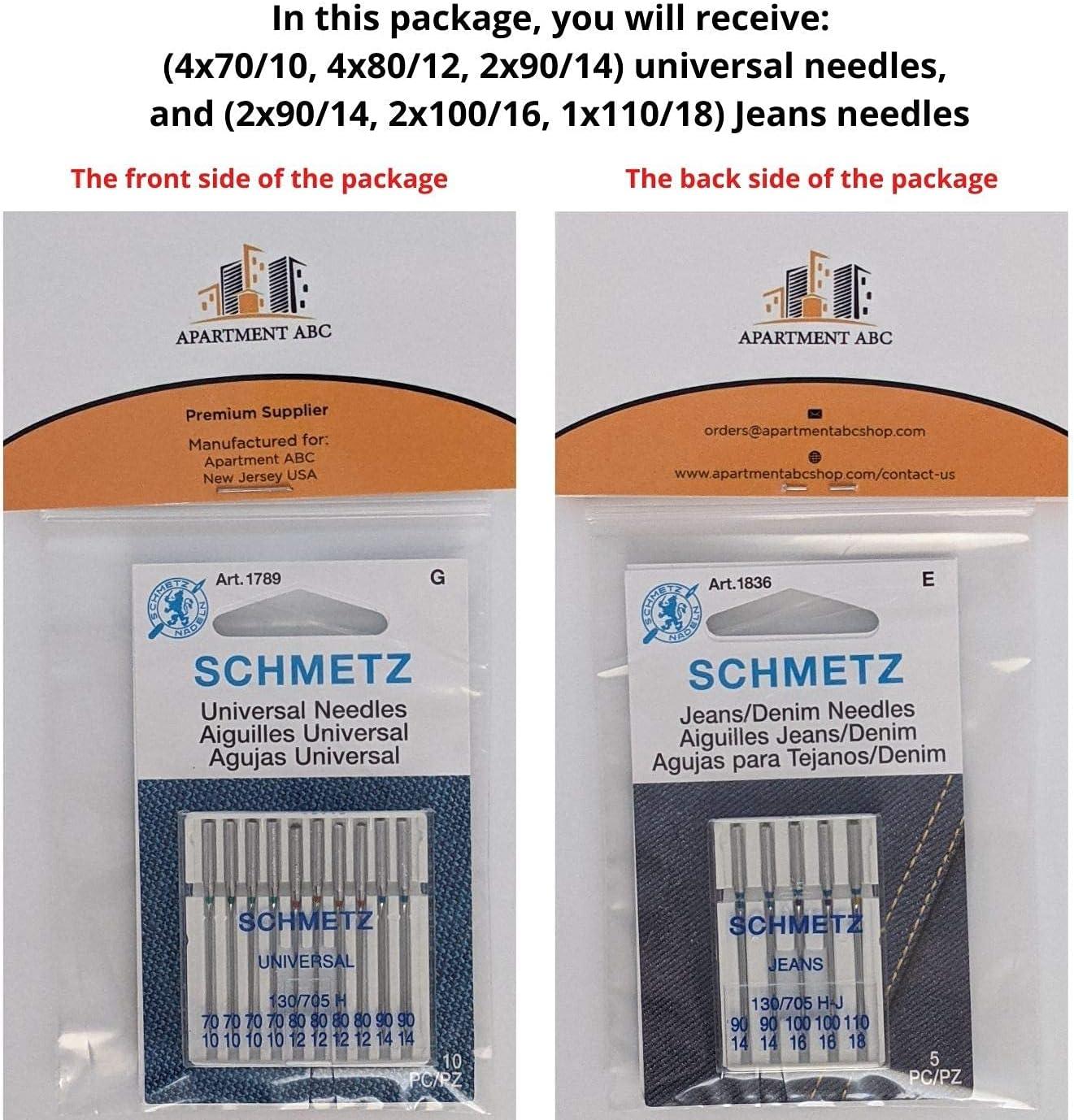 Amazon.com: SINGER 10-Pack Universal 2020 Sewing Machine Needles, Size  100/16