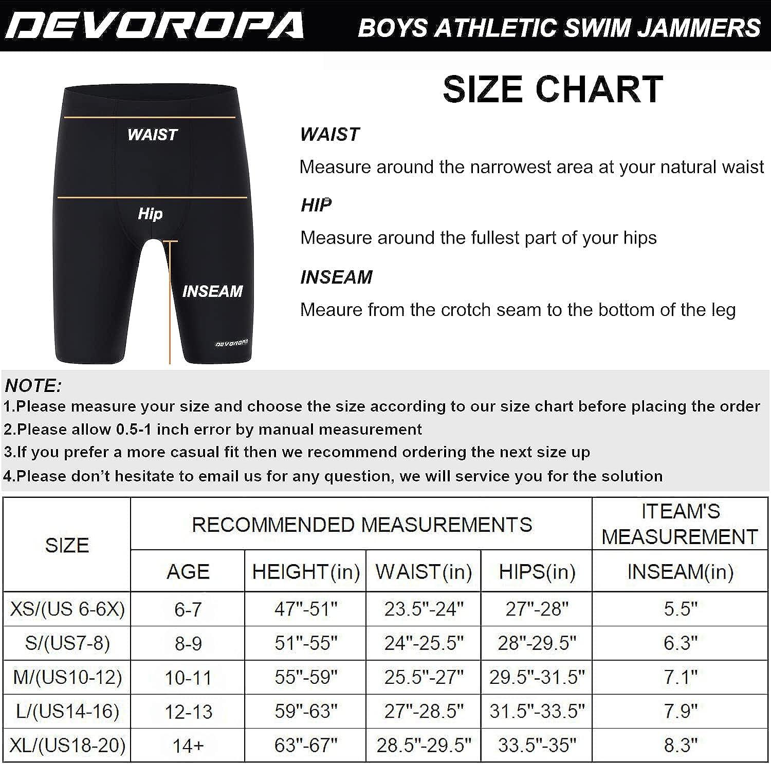 DEVOROPA Boys Leggings Quick Dry Youth Compression Pants Sports Tights Basketball Base Layer