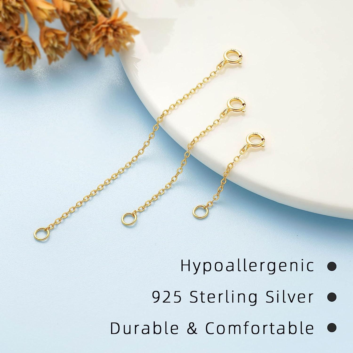 14k gold filled paper clip chain necklace extender 1 -6