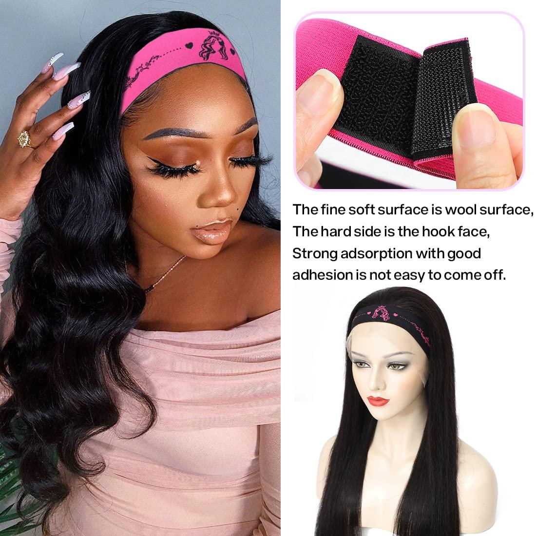  Elastic Band for Lace Frontal Melt, 4 PCS Wig Bands