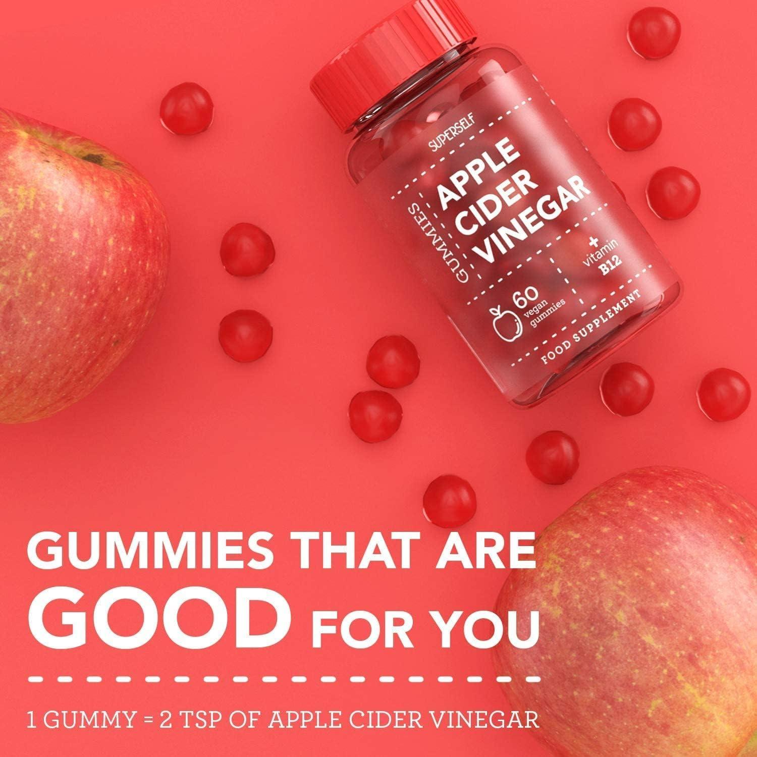 Apple Cider Vinegar Gummies with Folic Acid and Vitamin B12