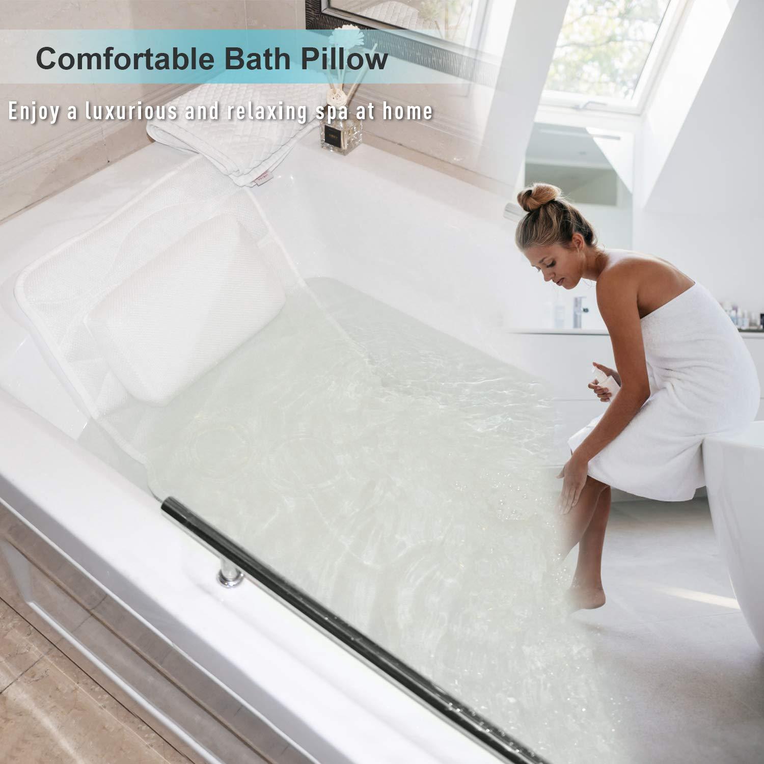 Bath Pillow Full Body Bath Tub Pillow Bath Cushion Non-Slip Bath Tub Mat  with Comfort
