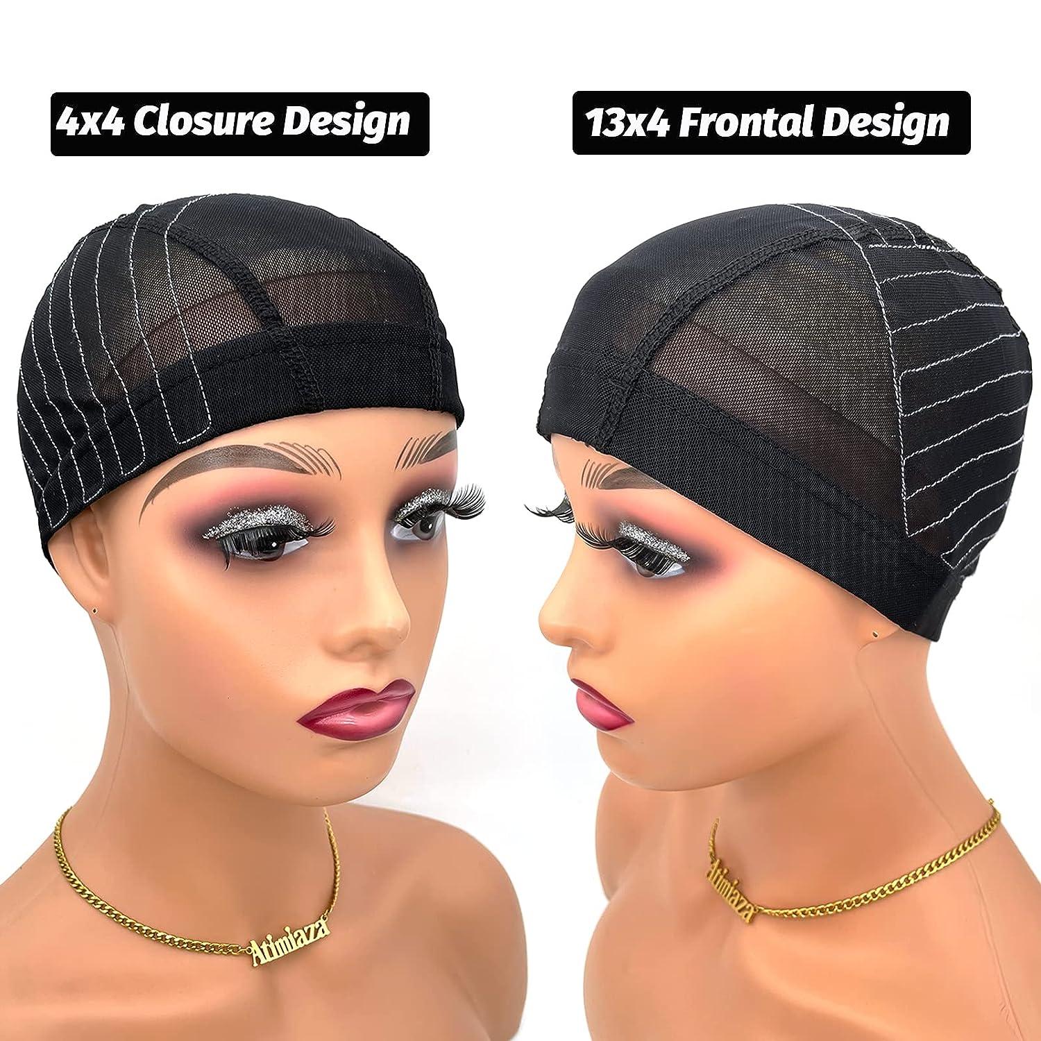 Cheap Wig Band Cap For Edges Wig Net Cap Weaving Caps Headwrap Wigs Caps  For Making Wigs Human Hair Headband Wig Making Kit
