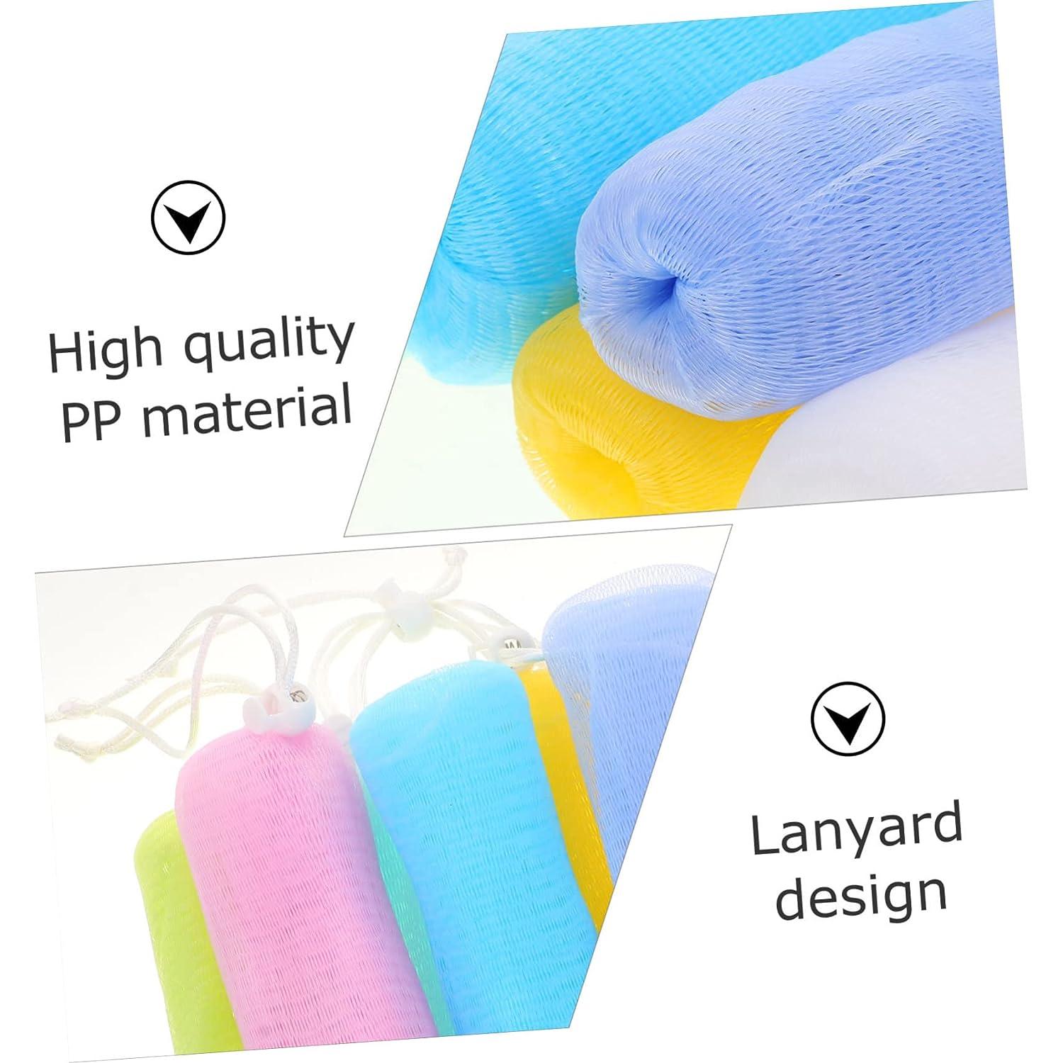 Hemoton Foaming Soap Mesh Bag Foam Sponge Bath Scrubber Shower Soap Bar  Holder Bath Loofah Sponge Shower Scrubber Bath Sponges Body Cleansing Net  Scrubbing Bubble Net Bubble Mesh Bag 7pcs