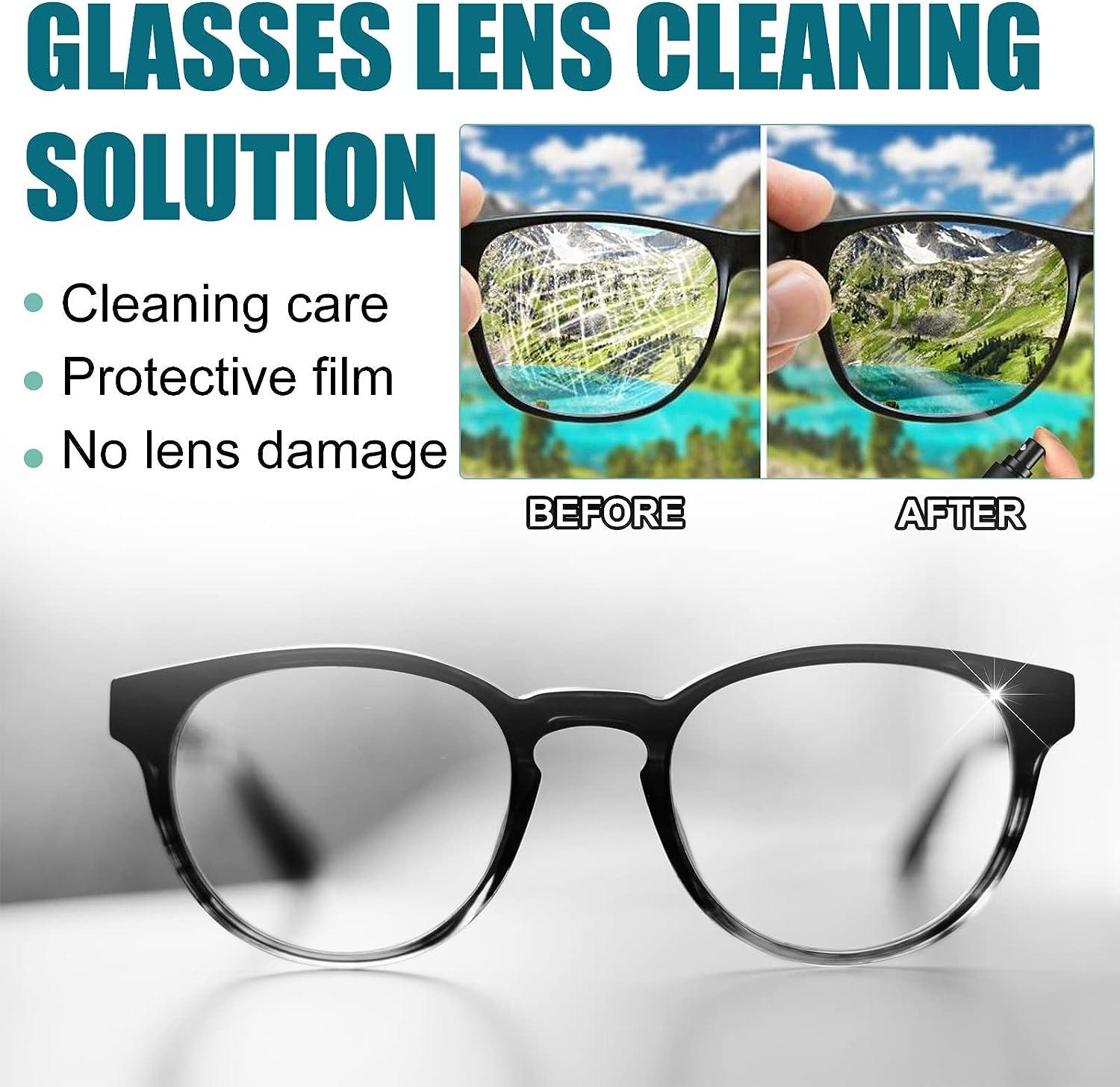 100ml Lens Scratch Removal Spray, Eyeglass Windshield Glass Repair Liquid, High Concentration Glasses Cleaner Spray for Glasses Screen Cleaner Tools