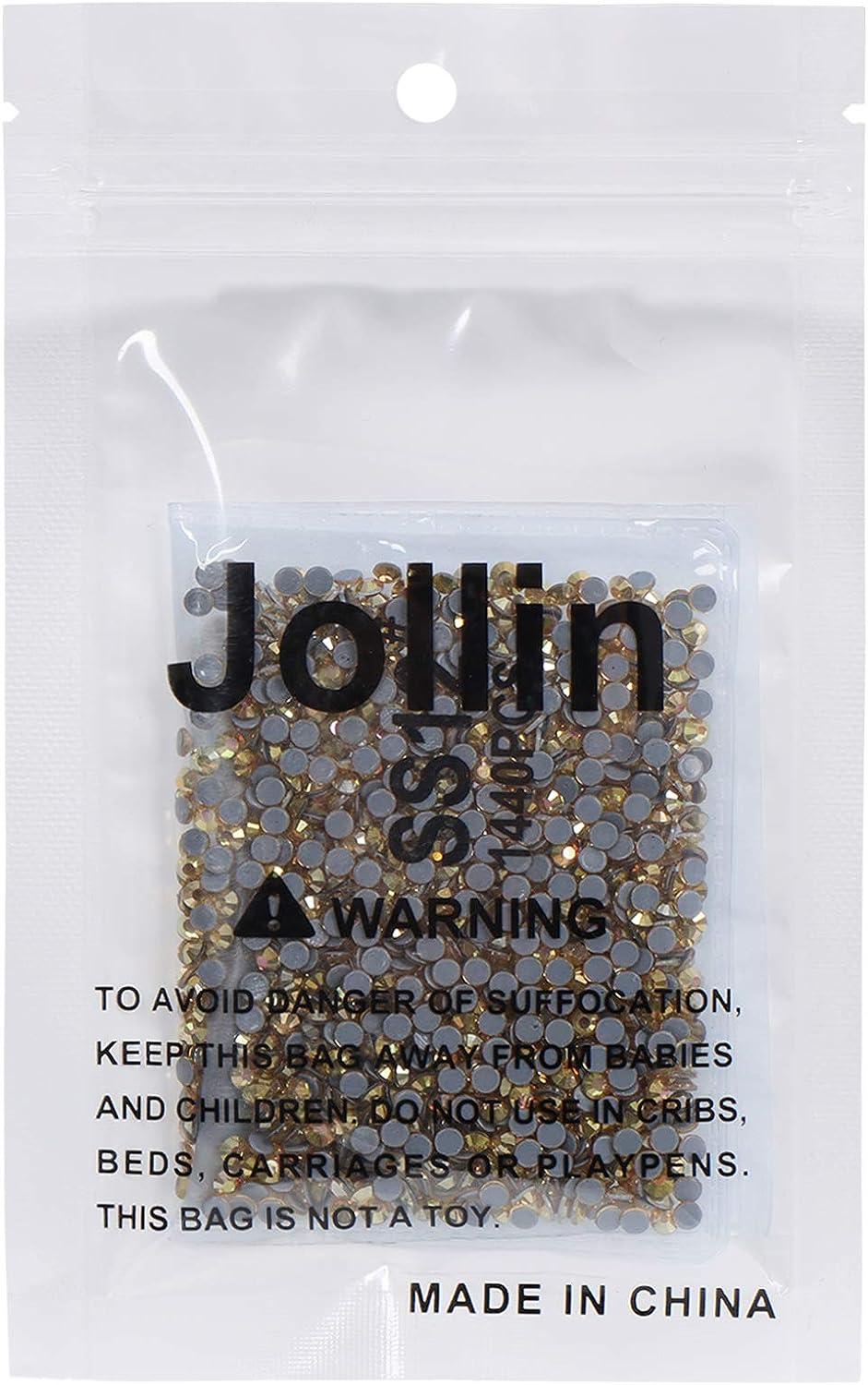 Jollin Hotfix Crystal Flatback Rhinestones 3.2mm SS12(1440pcs) SS12 1440pcs Crystal