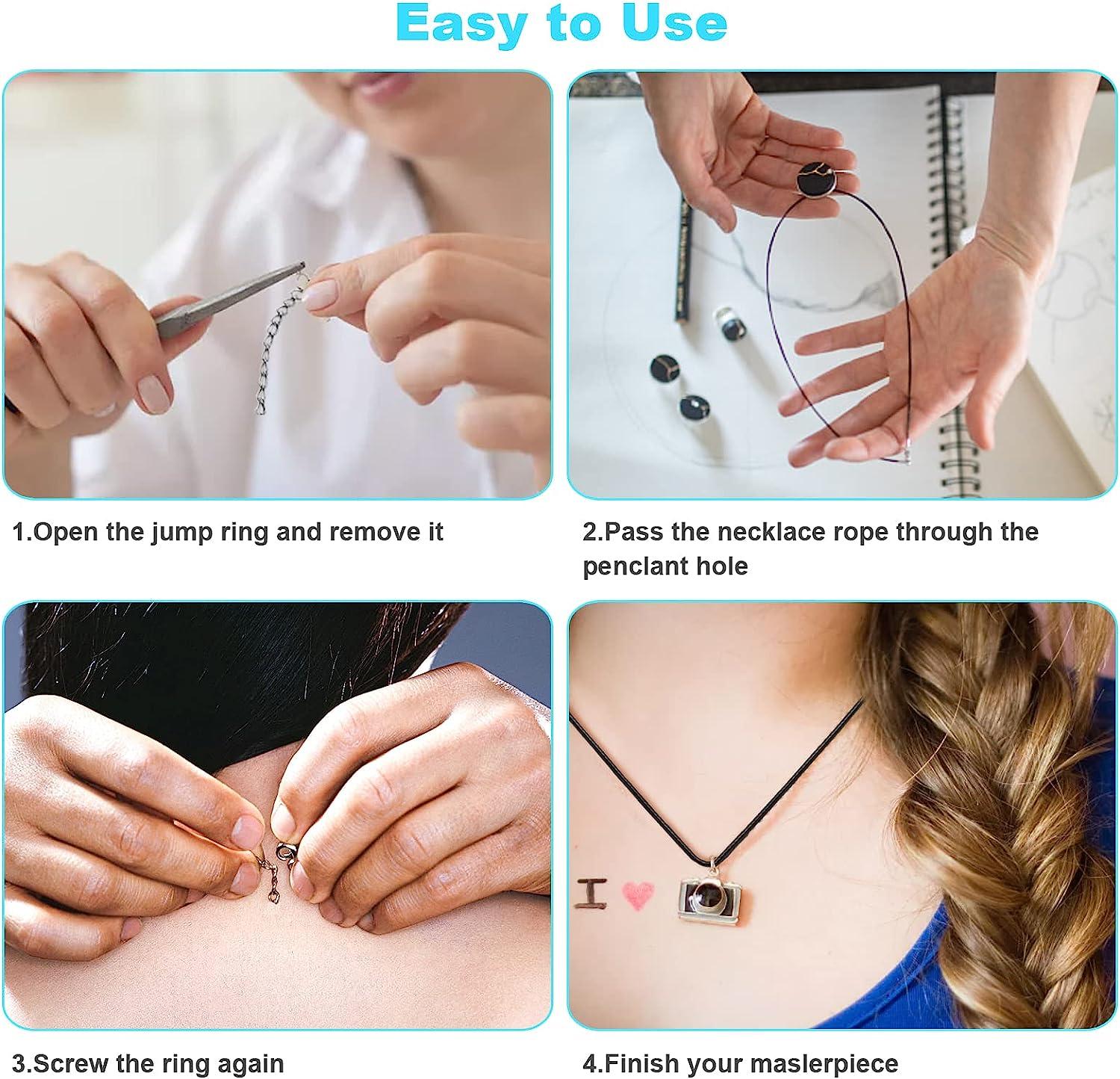 Necklace Cord Selizo 100pcs Necklace String Waxed Cotton Necklace