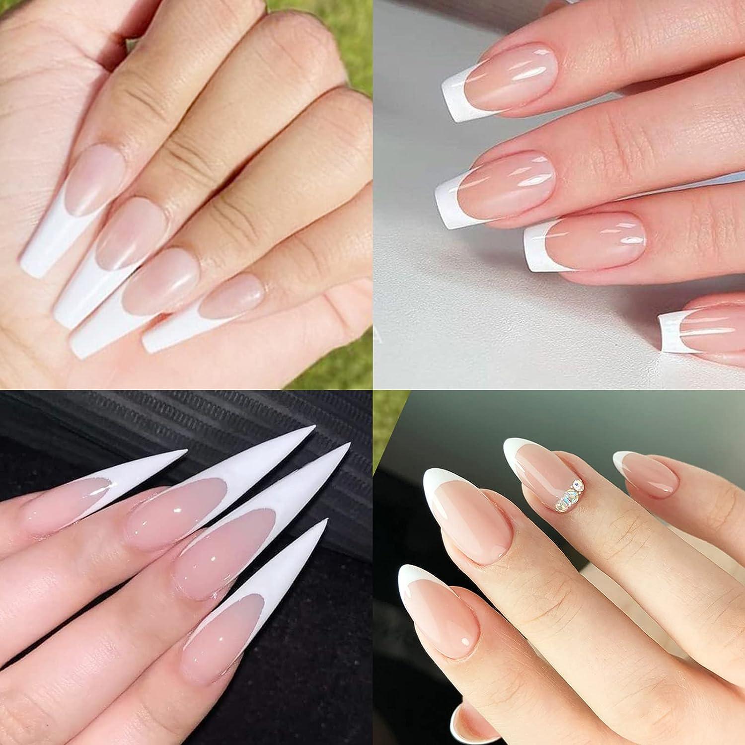 3 Packs French Manicure Nail Art Tip Guide Sticker Stencil Round Form  Decoration 