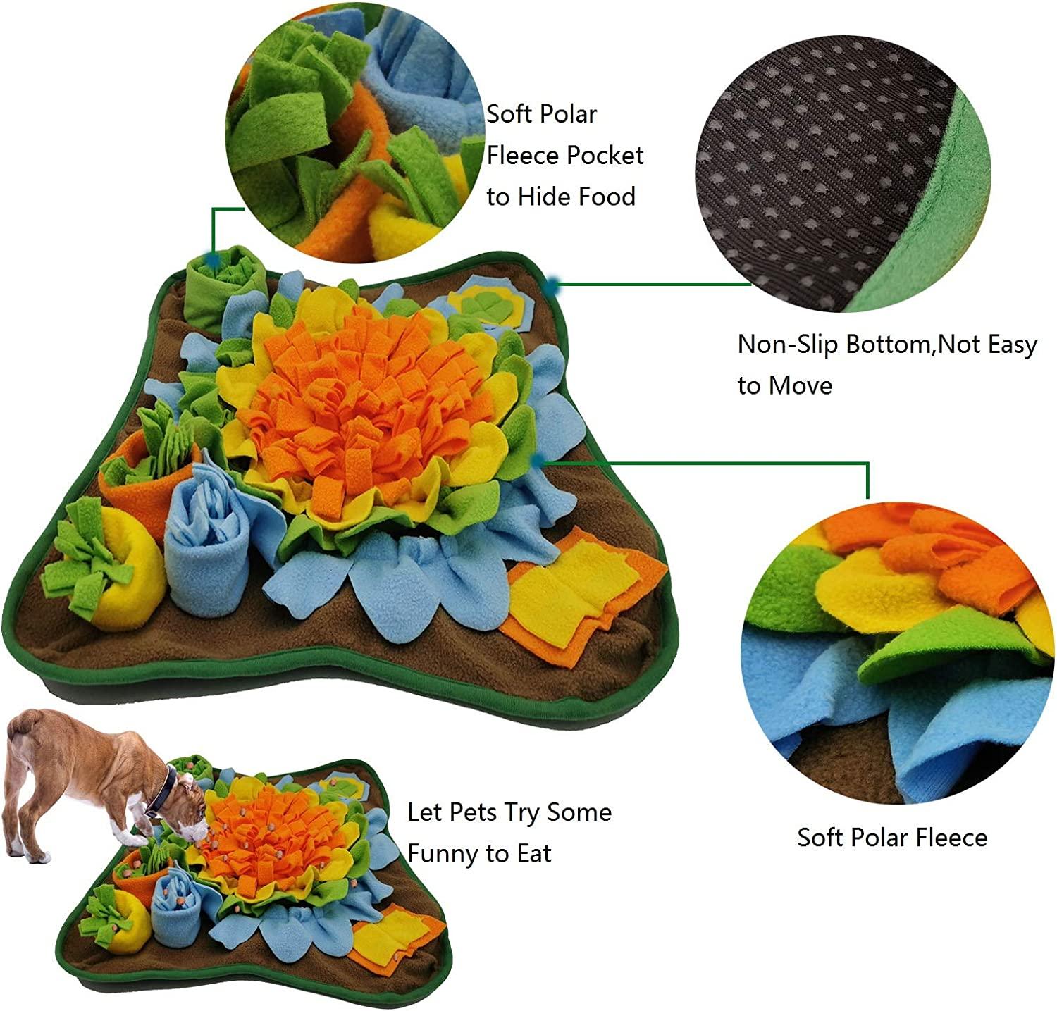 Snuffle Mat Dogs Pet Slow Feeding Mats Puppy Sniffing Pad,Cat Interactive  Puzzle Toys for Small,Medium,Large Dogs,Encourages Natural Foraging