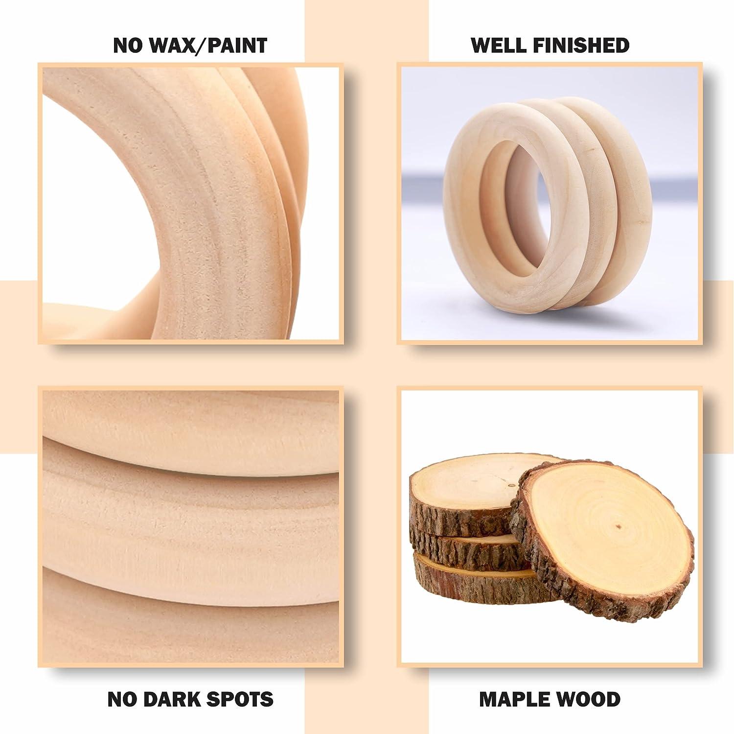 wooden rings for crafts for decoration