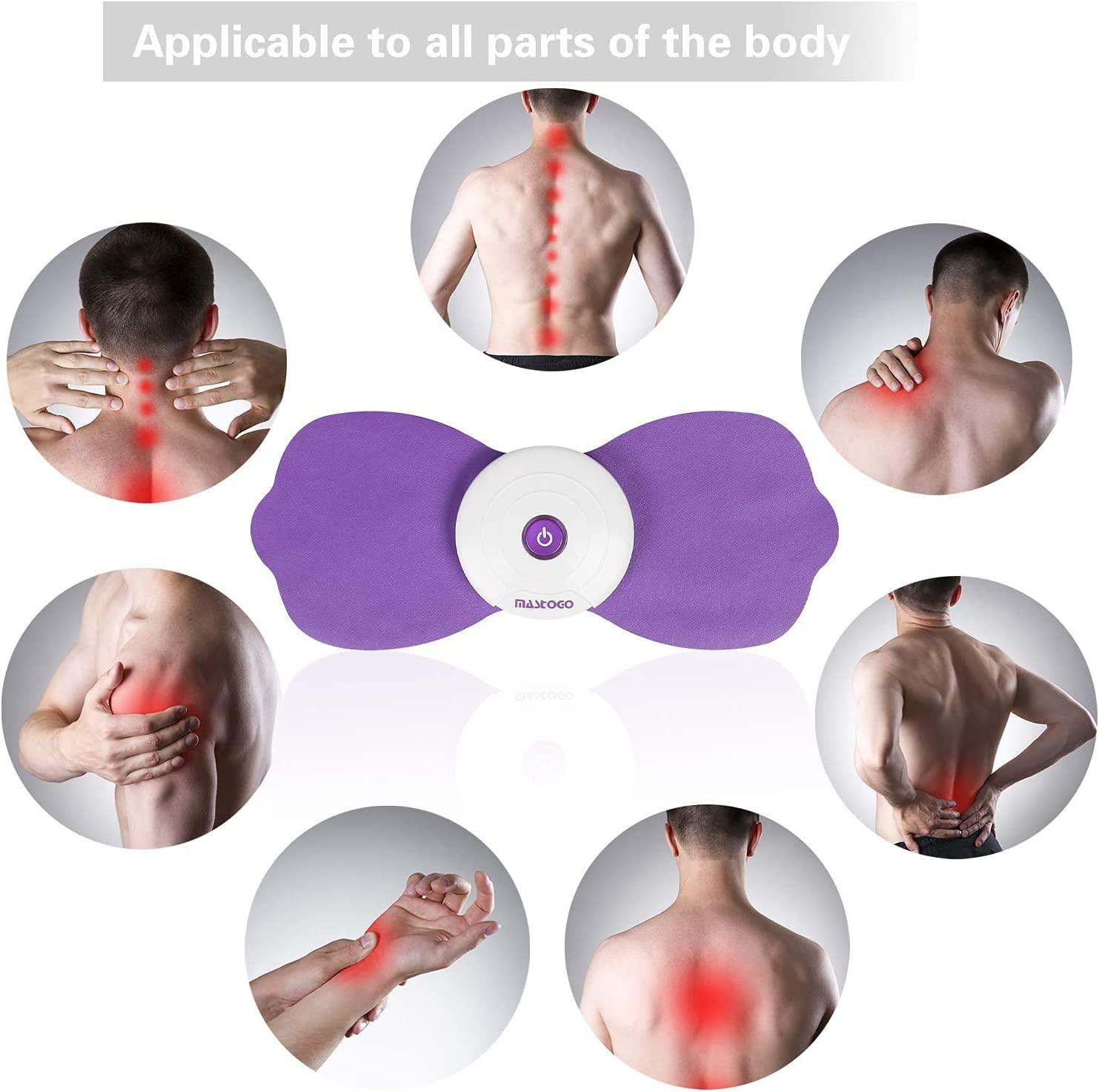 Stimease TENS Unit, Wireless TENS & EMS Unit Back Pain Relief Massager -  APP Controlled Bluetooth Muscle Stimulator Machine for Back Shoulder Leg  Neck