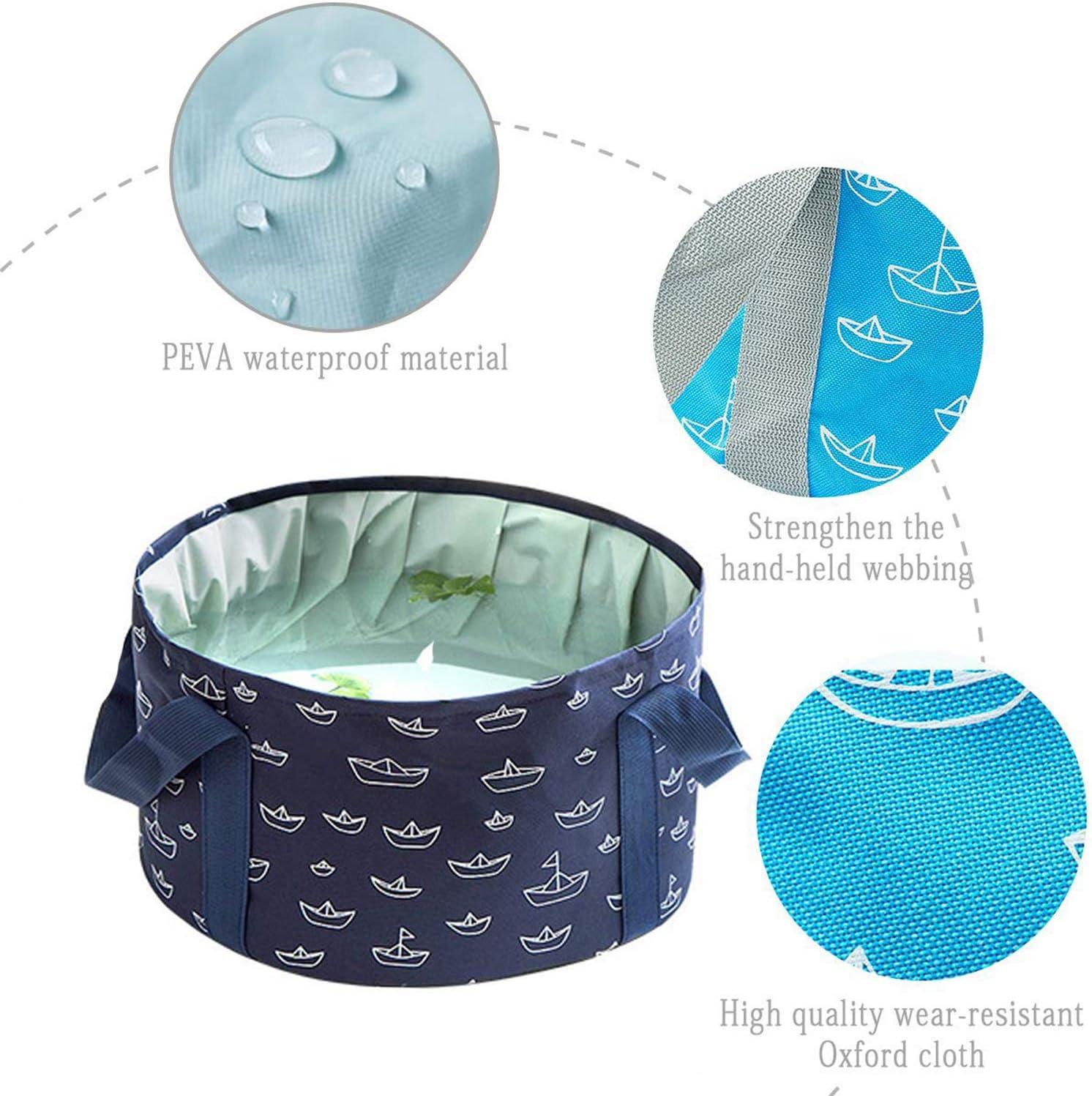 Portable Collapsible Bucket Multifunctional Camping Bucket With Lid  Collapsible Design, Convenient To Carry And Store Suitable For Bathroom  Outdoor Ca