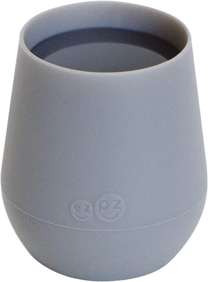 ez pz Tiny Cup (Gray) - 100% Silicone Training Cup for Infants - Designed  by a Pediatric Feeding Specialist - 4 months+ - Baby-led Weaning Gear &  Baby