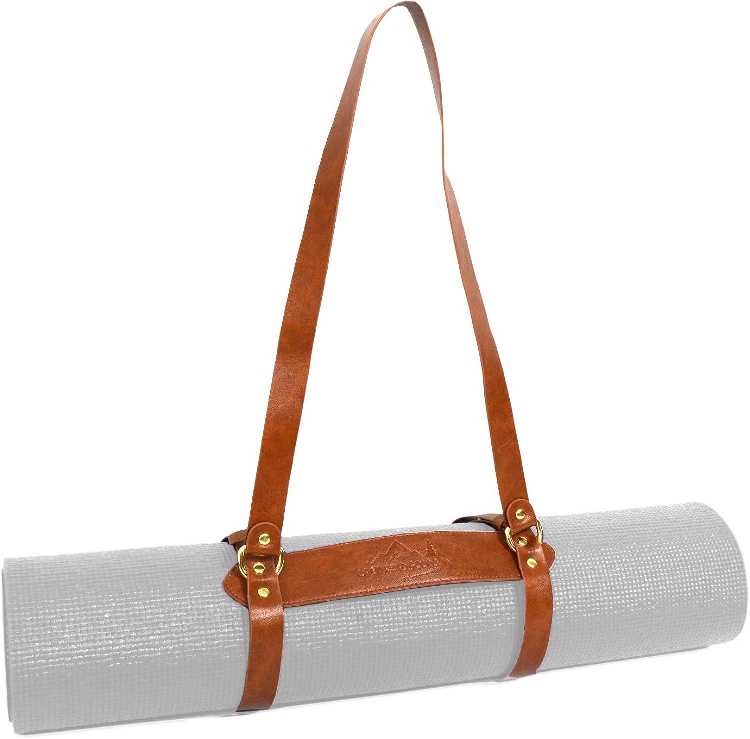 Open Road Goods Vegan Leather Yoga Mat Carrier Sling/Adjustable Blanket Strap, Men's, Size: One Size