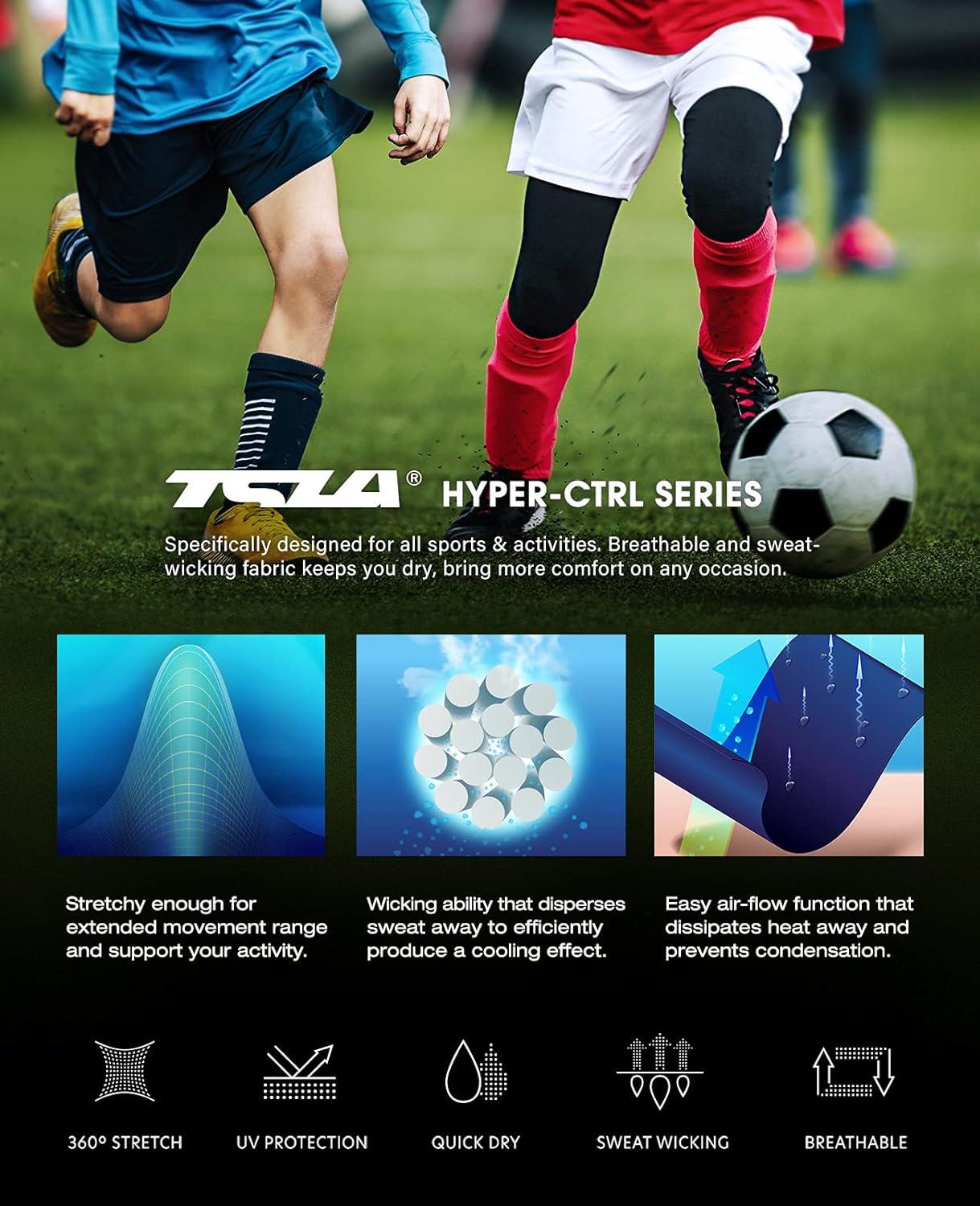 TSLA 1 or 2 Pack Boys Youth UPF 50+ Compression Pants Baselayer