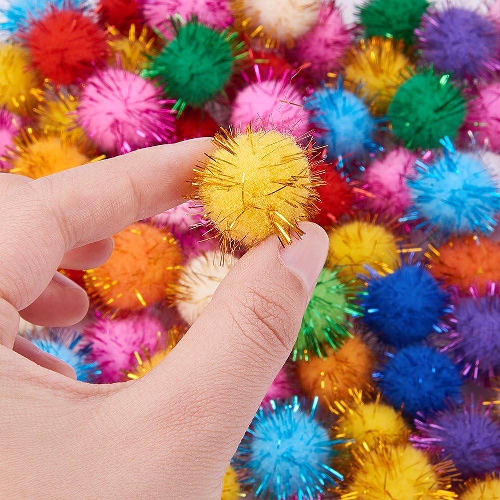 Go Create Fuzzy Rainbow Poms, 100 Pieces Craft Pom Balls