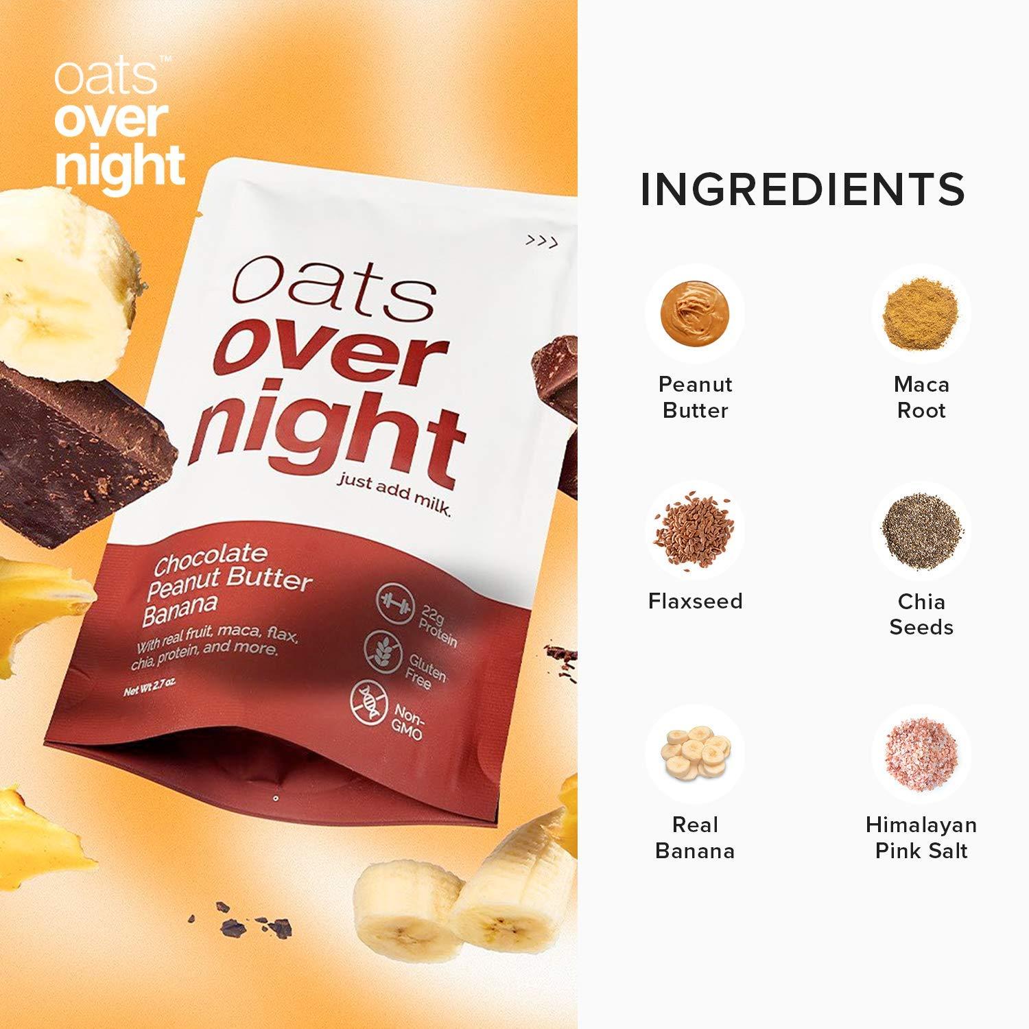 Oats Overnight Chocolate Peanut Butter Shake - 2.2 oz