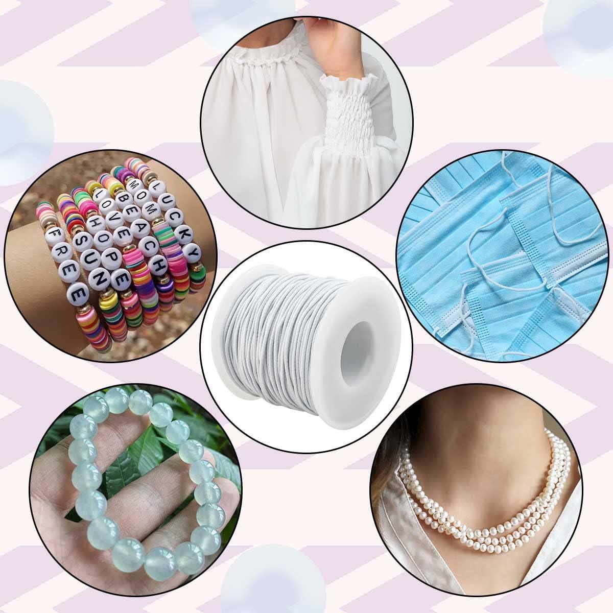 50M Plastic Crystal DIY Beaded Elastic Rope Elastic Thread Jewelry Making Jewelry  String Necklace Earring Thread