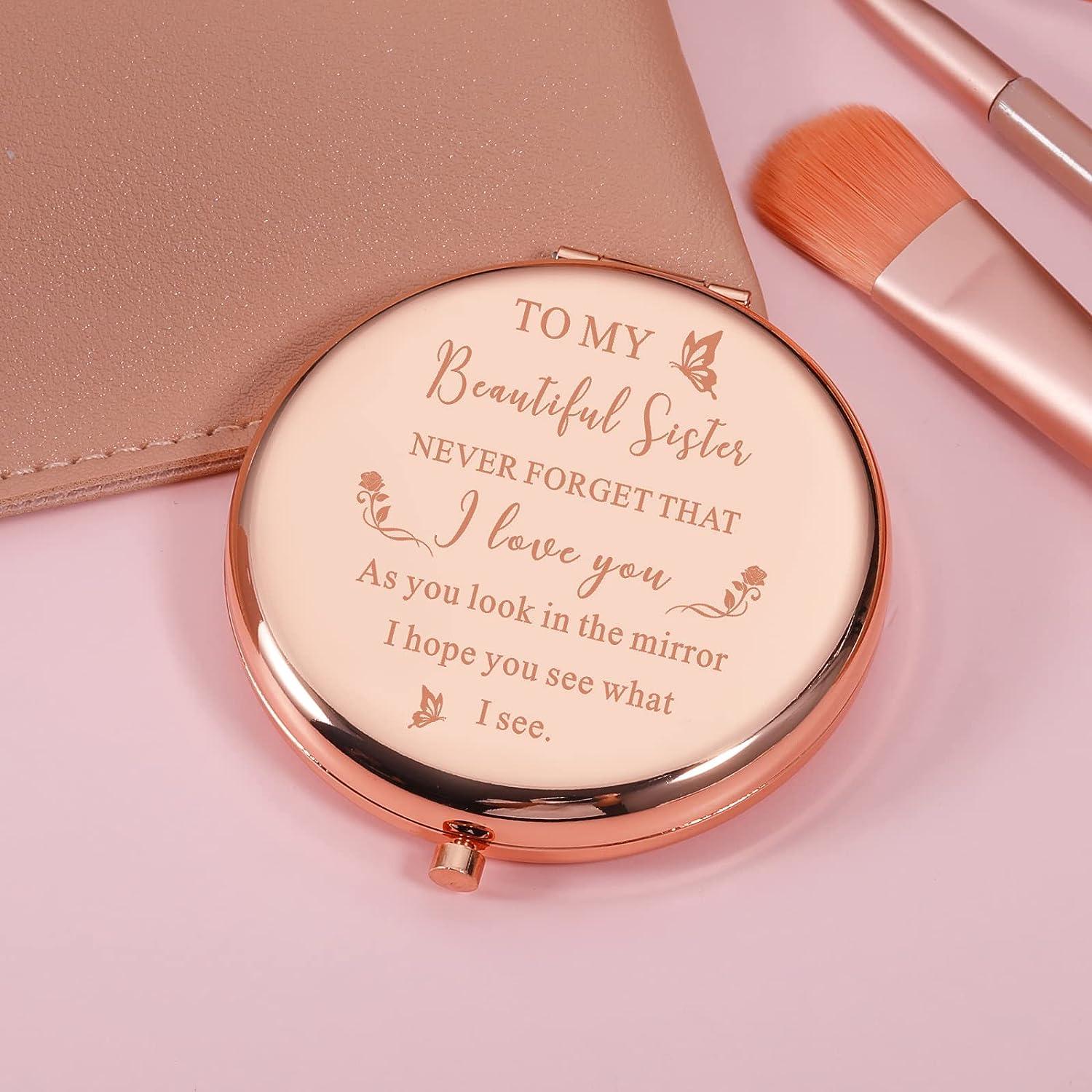 Gifts for Best Friend Compact Makeup Mirror Unique Friendship