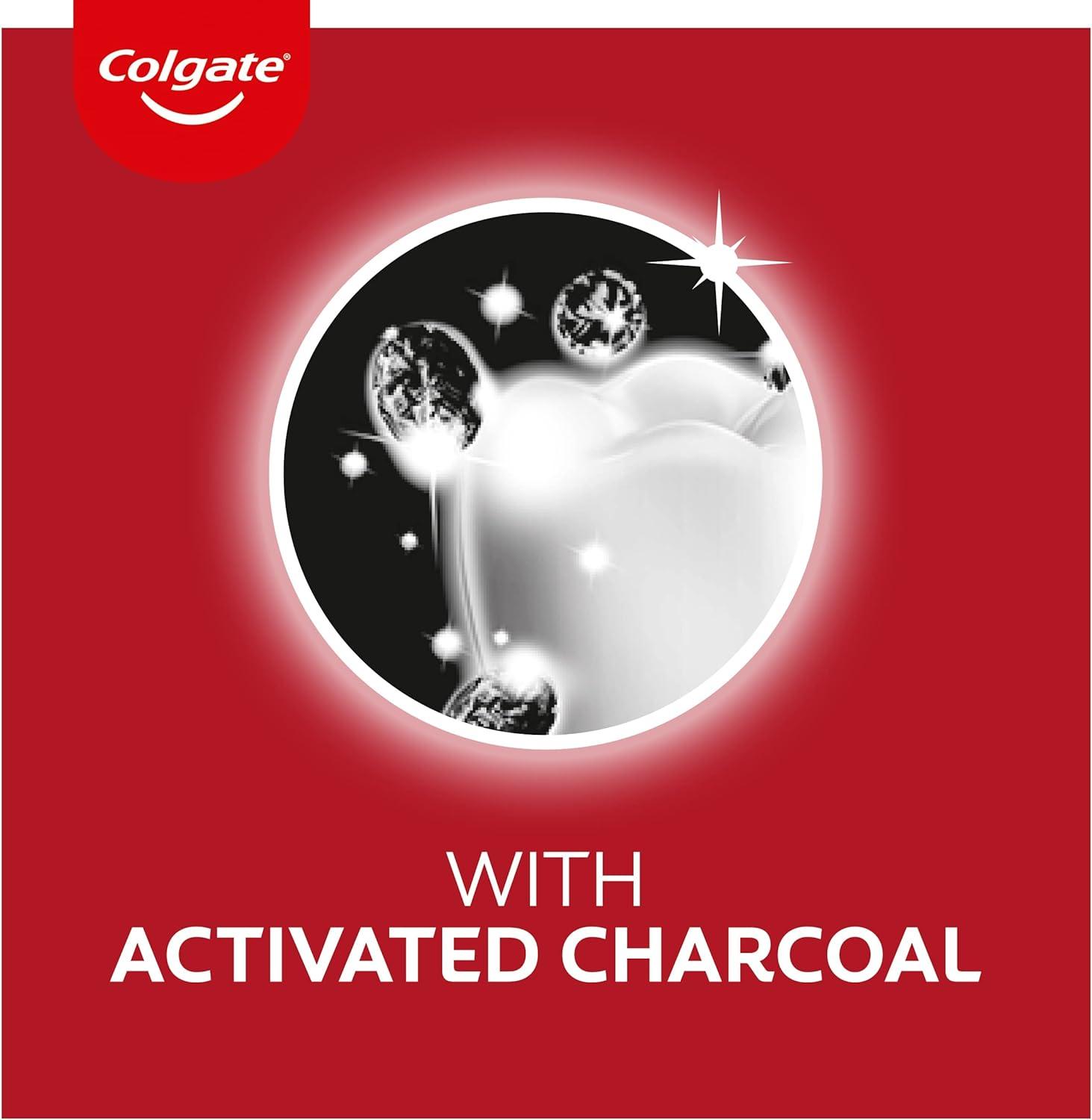 Colgate Max White Charcoal Toothpaste 75ml Teeth Whitening Toothpaste Clinically Proven Formula 