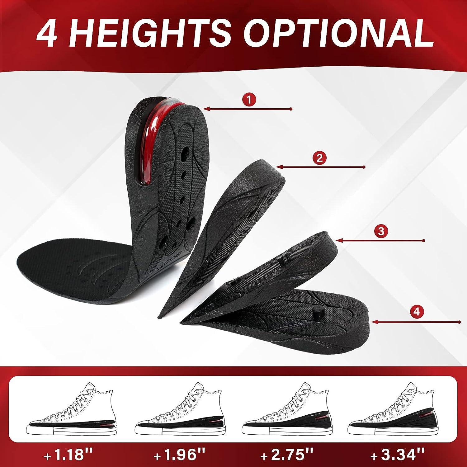 Height Increase Insole - Shoe Lifts for Men and Women (2 Inch) Elevated -  Cushioned Heel Inserts and Arch Support Insoles - Lifted Supportive Comfort  and Breathable - by TruHeight