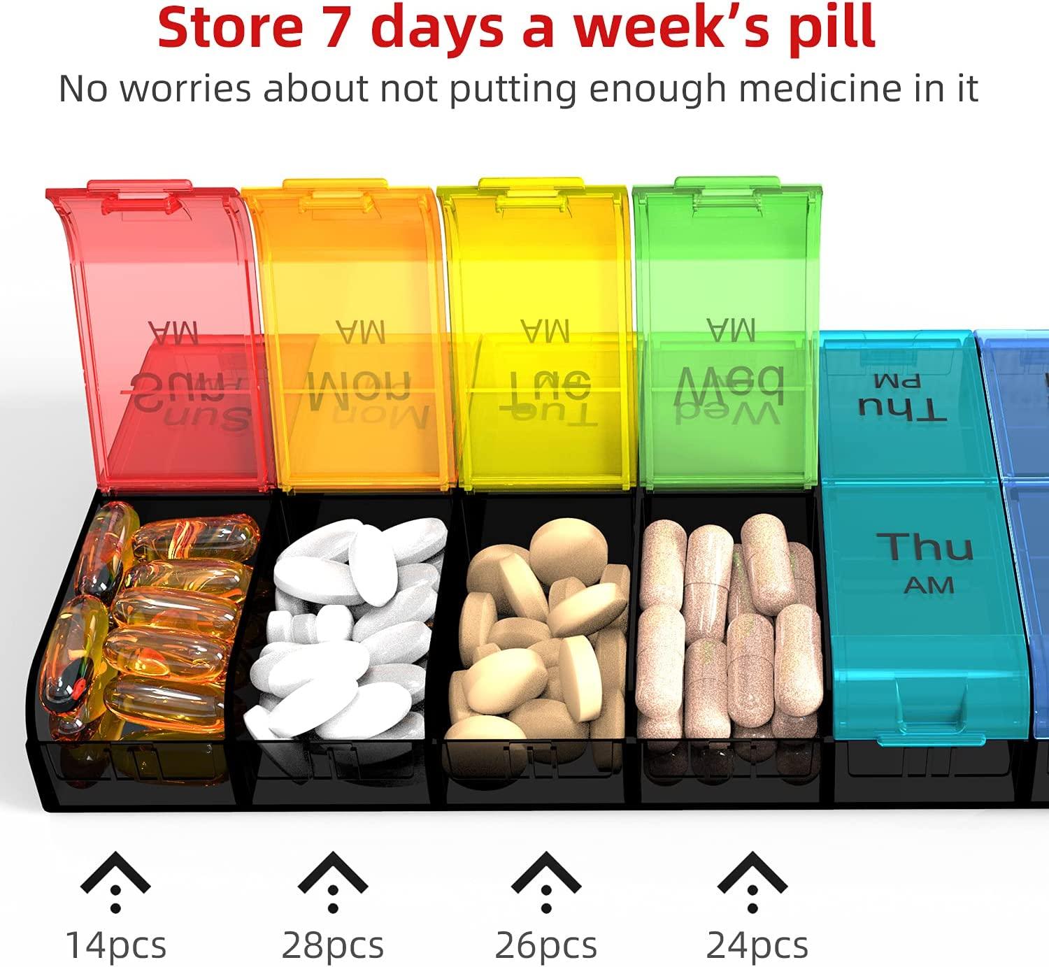 14 Day Pill Holder - Plaid